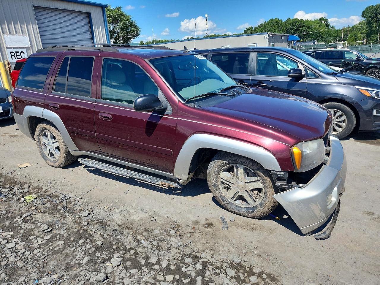 2006 Chevrolet Trailblazer Ls Burgundy vin: 1GNET13M762143548