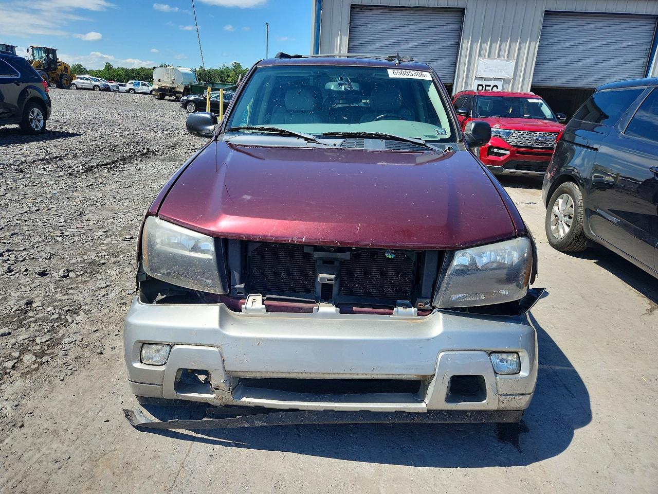 2006 Chevrolet Trailblazer Ls Burgundy vin: 1GNET13M762143548
