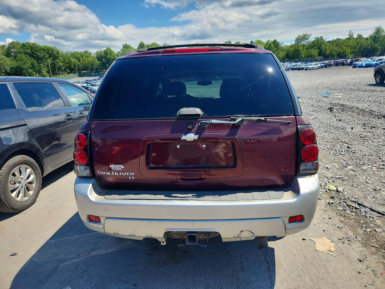 2006 Chevrolet Trailblazer Ls Burgundy vin: 1GNET13M762143548