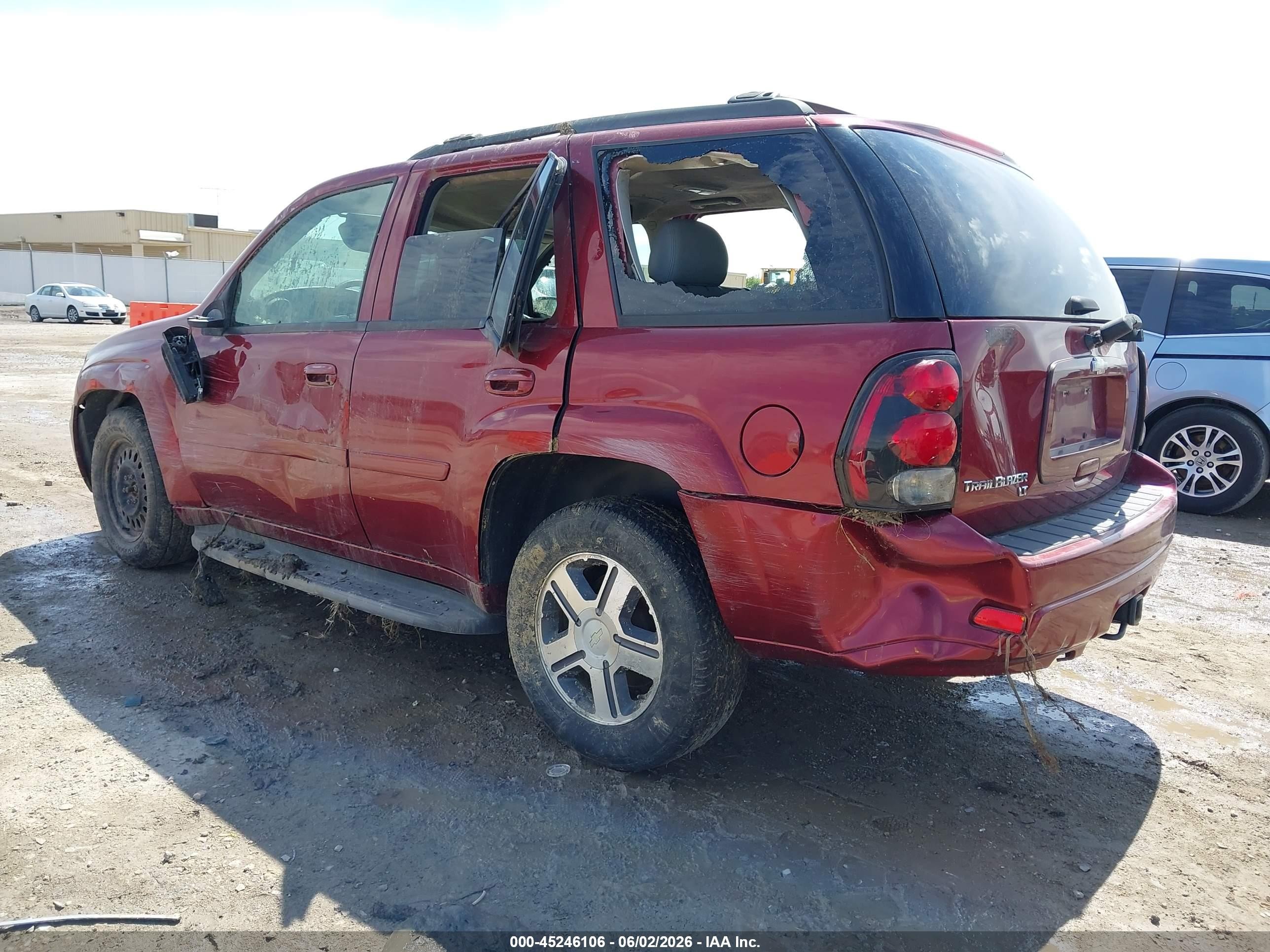 2007 Chevrolet Trailblazer Lt Red vin: 1GNET13M772262833