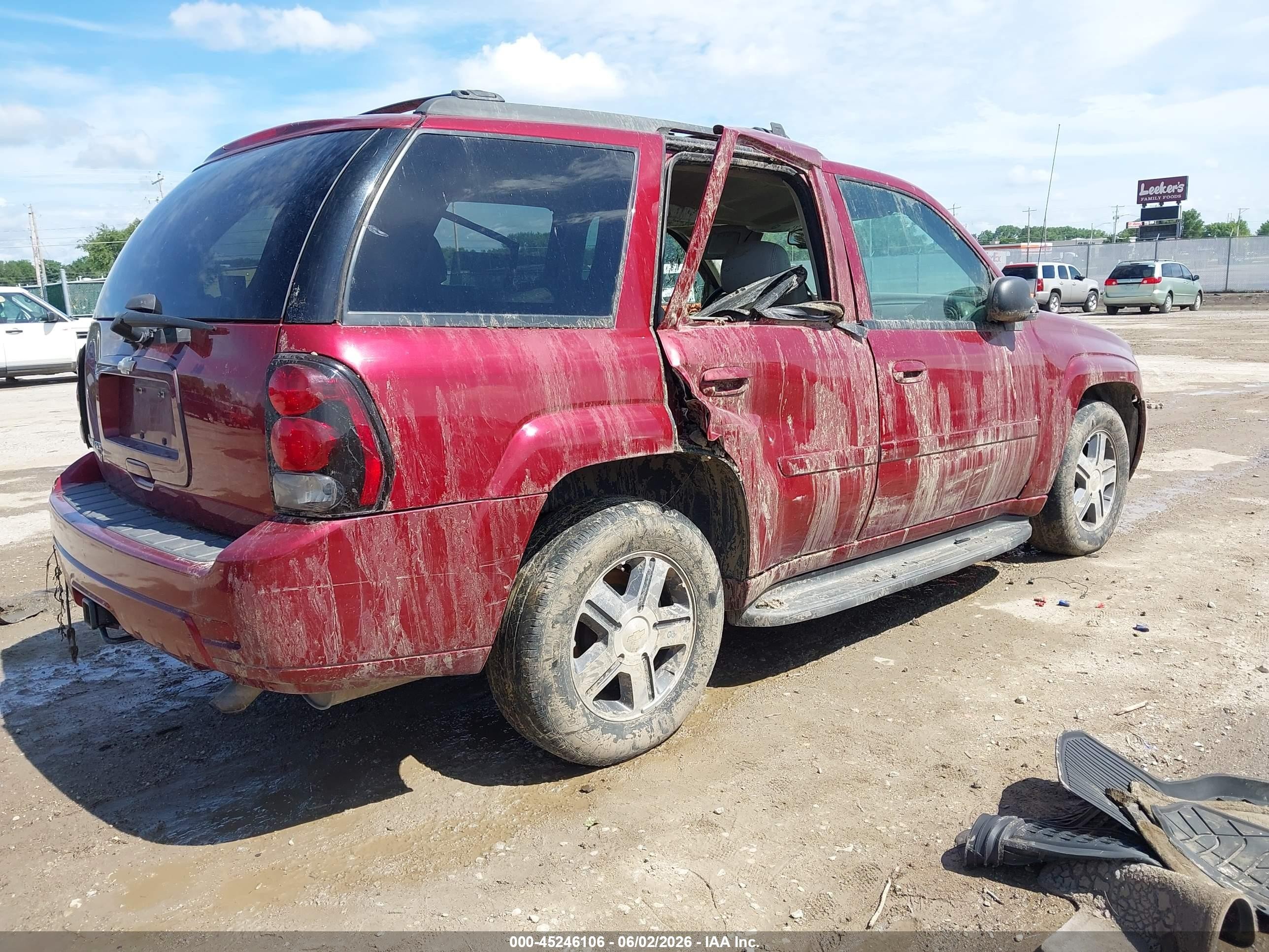 2007 Chevrolet Trailblazer Lt Red vin: 1GNET13M772262833
