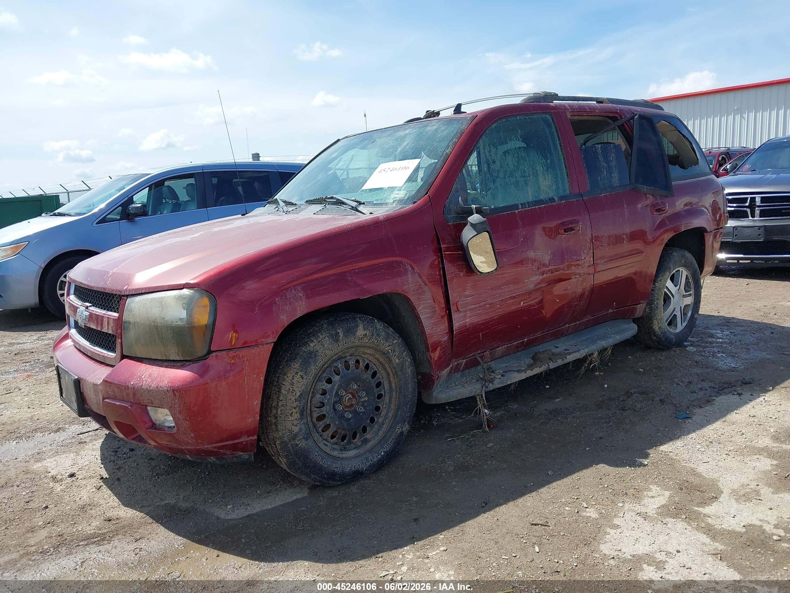 2007 Chevrolet Trailblazer Lt Red vin: 1GNET13M772262833