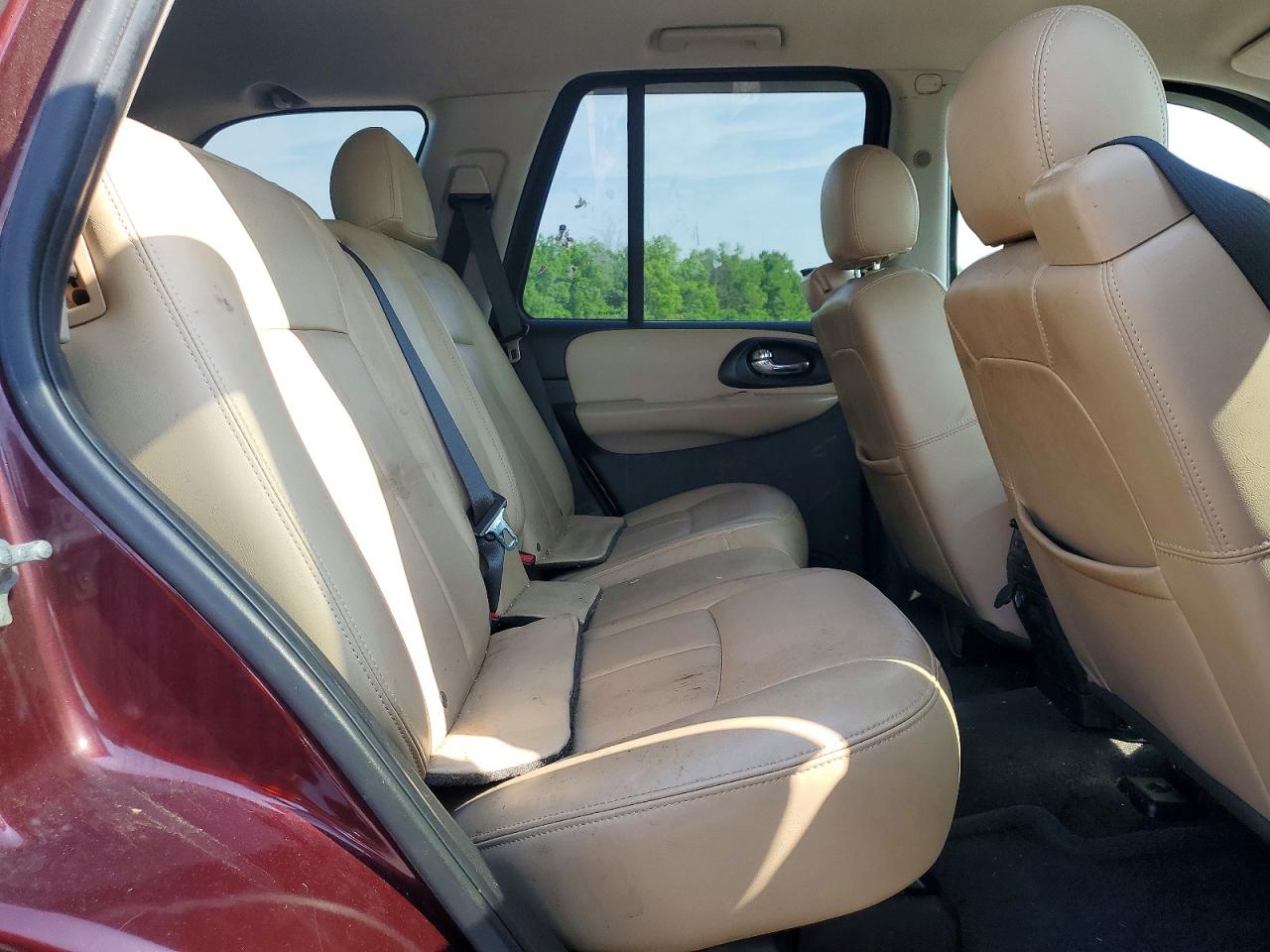 2007 Chevrolet Trailblazer Ls Burgundy vin: 1GNET13M972261831