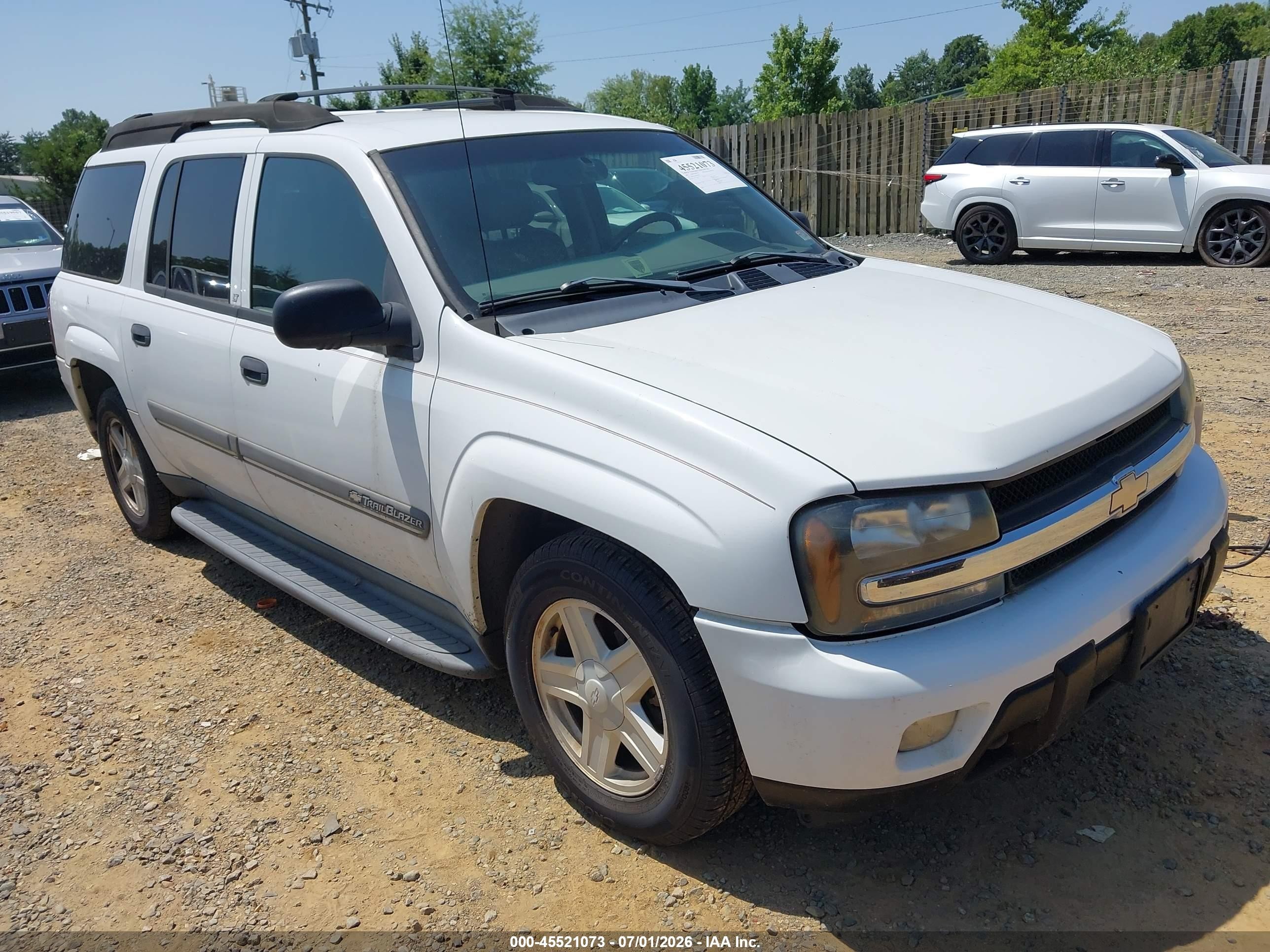 2002 Chevrolet Trailblazer Ext Lt White vin: 1GNET16S026130377