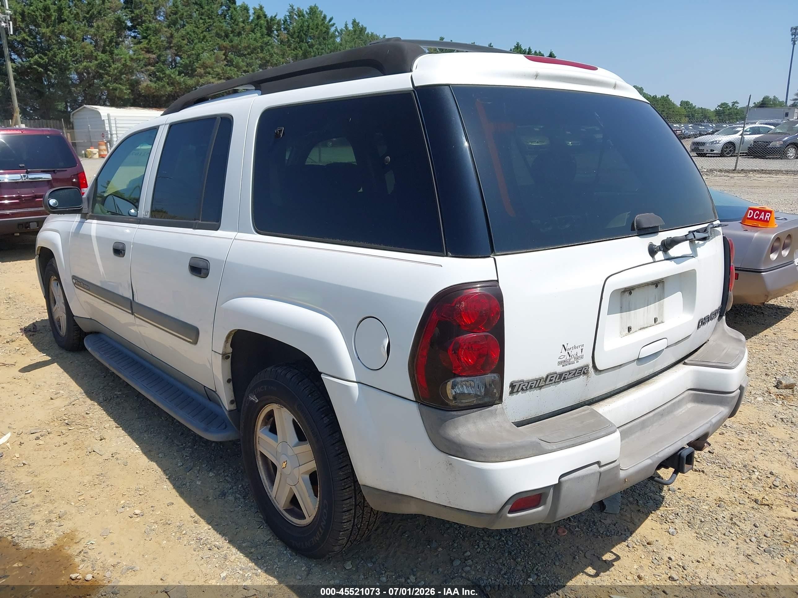 2002 Chevrolet Trailblazer Ext Lt White vin: 1GNET16S026130377