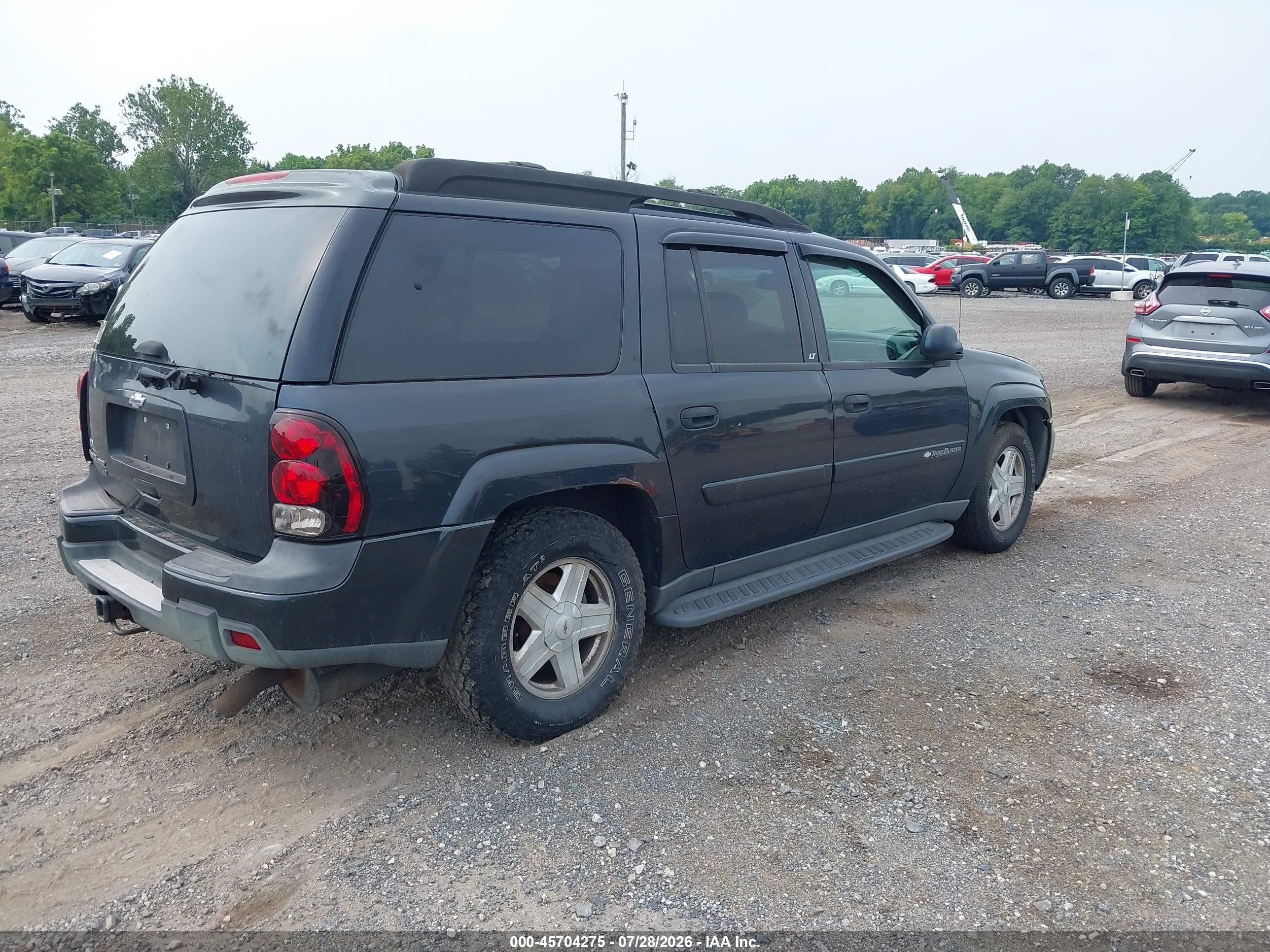2003 Chevrolet Trailblazer Ext Lt Gray vin: 1GNET16S036156186