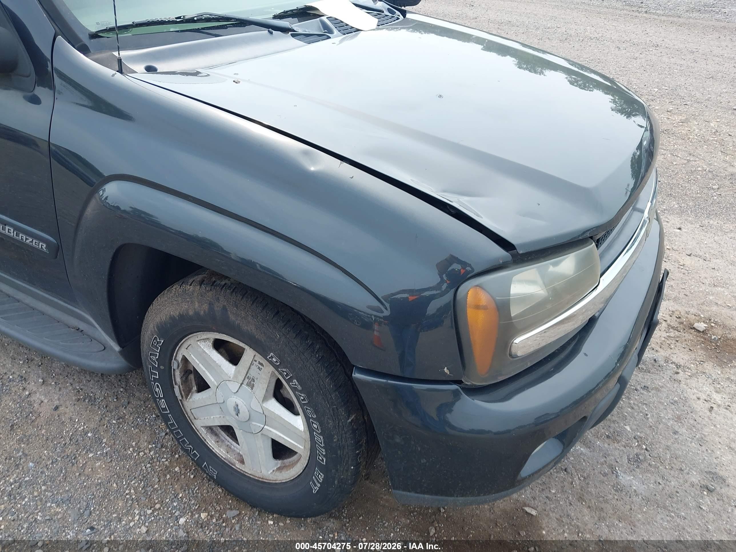 2003 Chevrolet Trailblazer Ext Lt Gray vin: 1GNET16S036156186