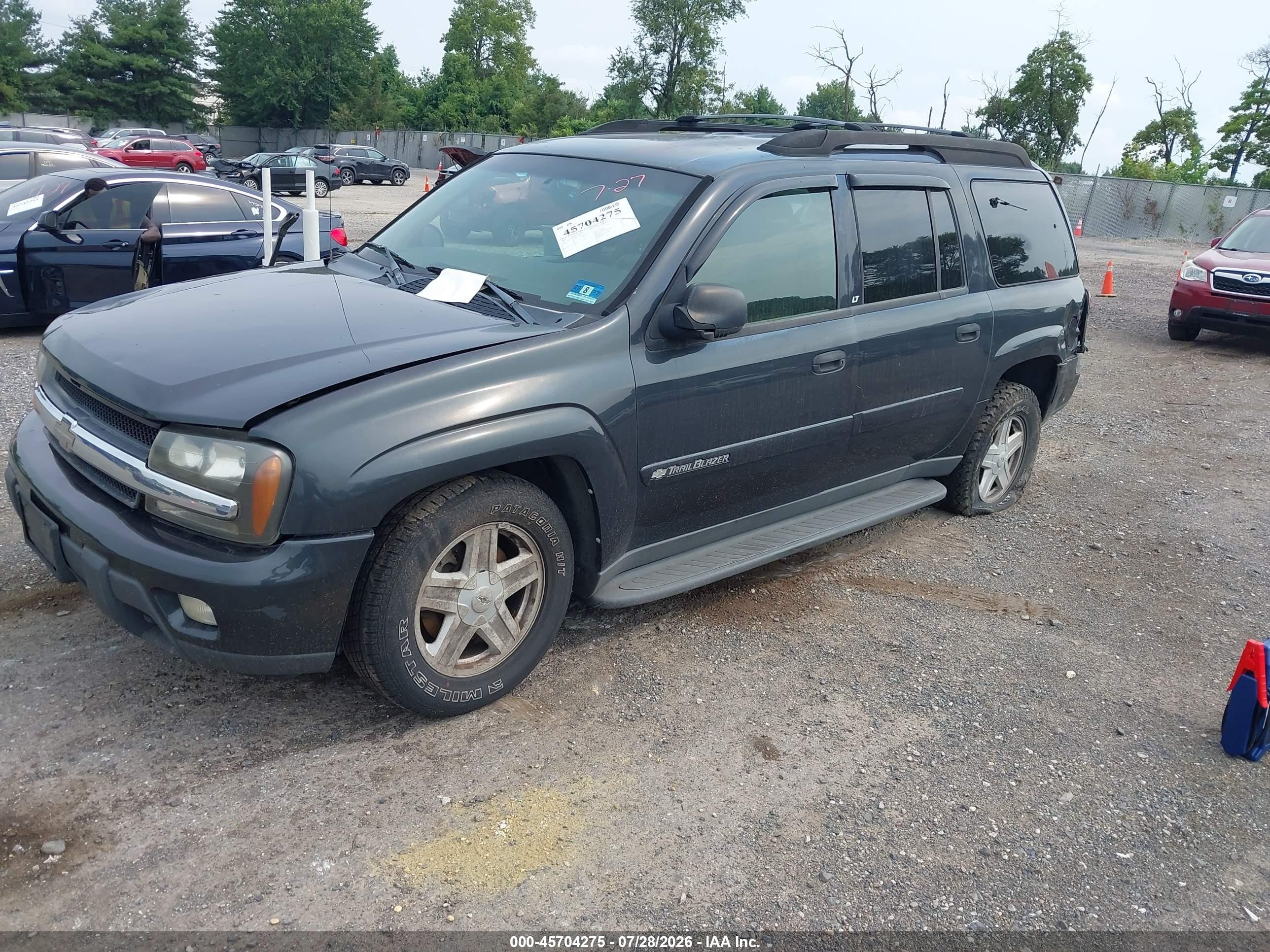 2003 Chevrolet Trailblazer Ext Lt Gray vin: 1GNET16S036156186