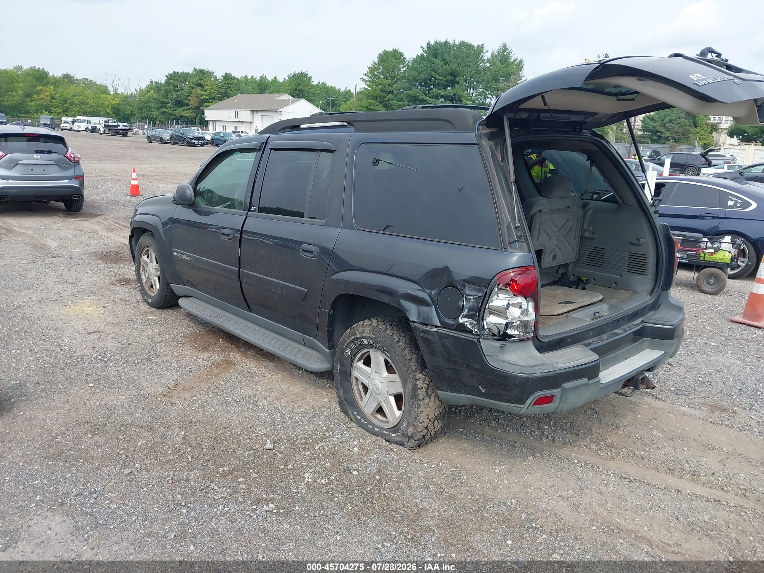 2003 Chevrolet Trailblazer Ext Lt Gray vin: 1GNET16S036156186