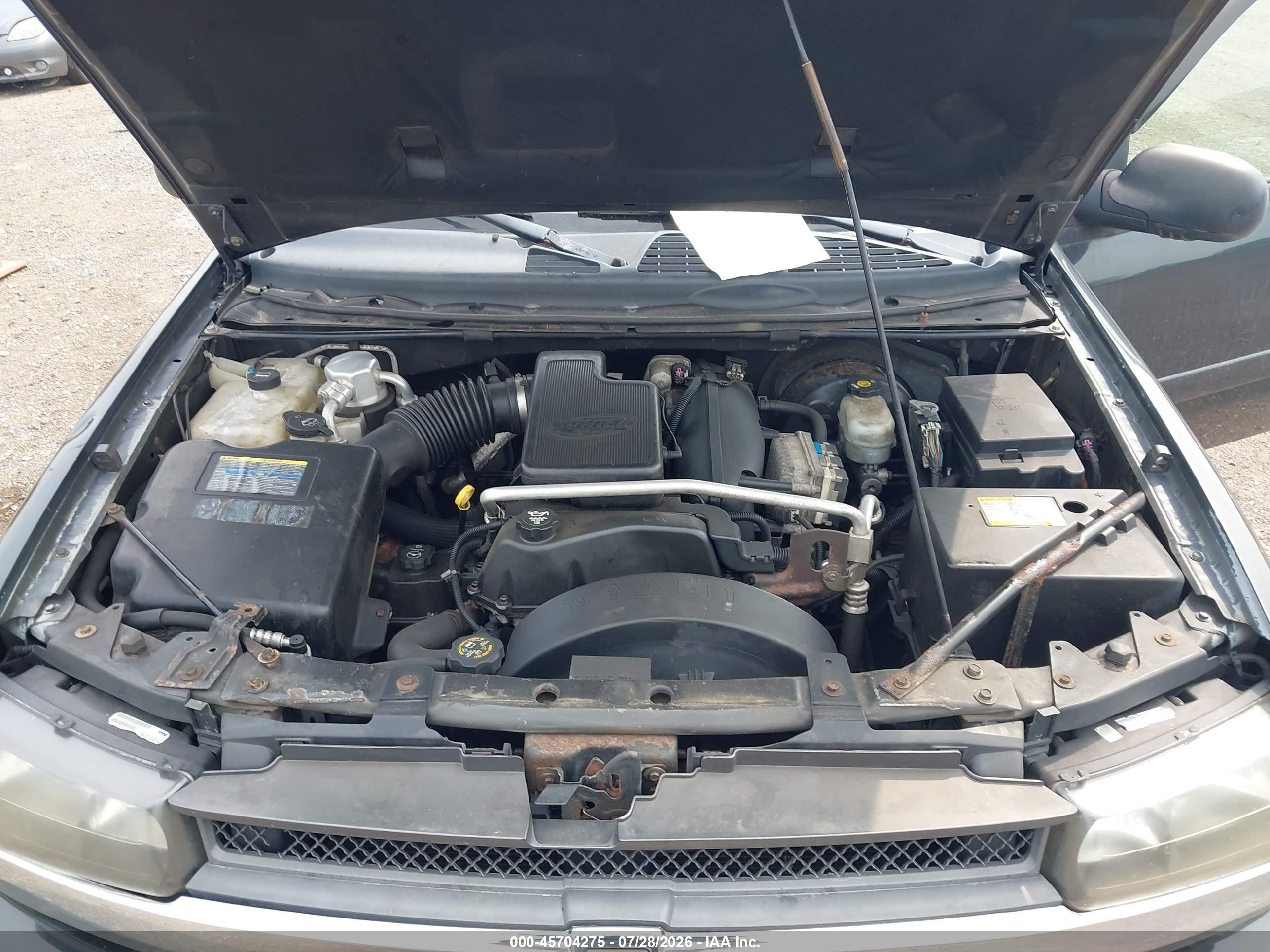 2003 Chevrolet Trailblazer Ext Lt Gray vin: 1GNET16S036156186