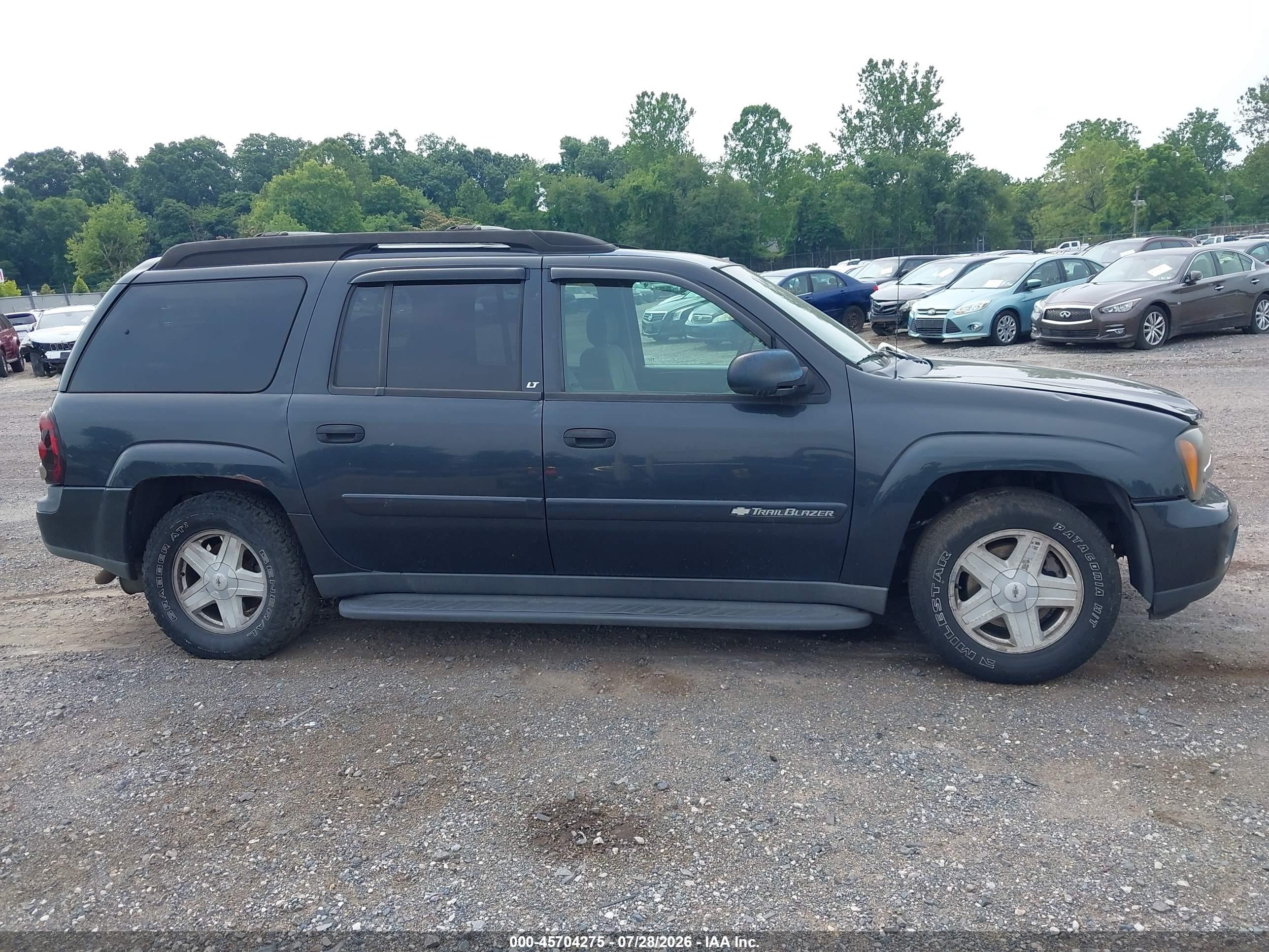 2003 Chevrolet Trailblazer Ext Lt Gray vin: 1GNET16S036156186
