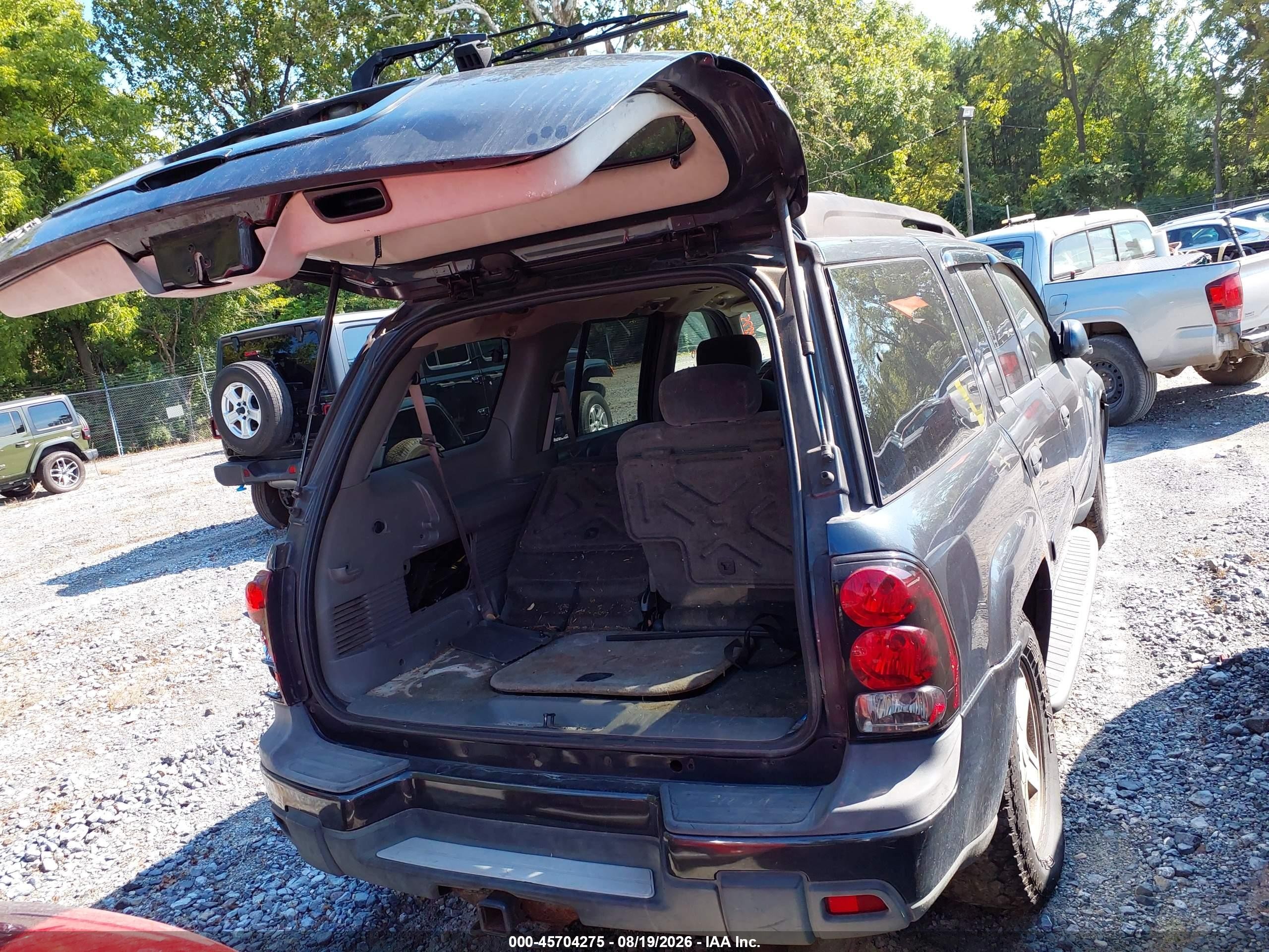 2003 Chevrolet Trailblazer Ext Lt Gray vin: 1GNET16S036156186