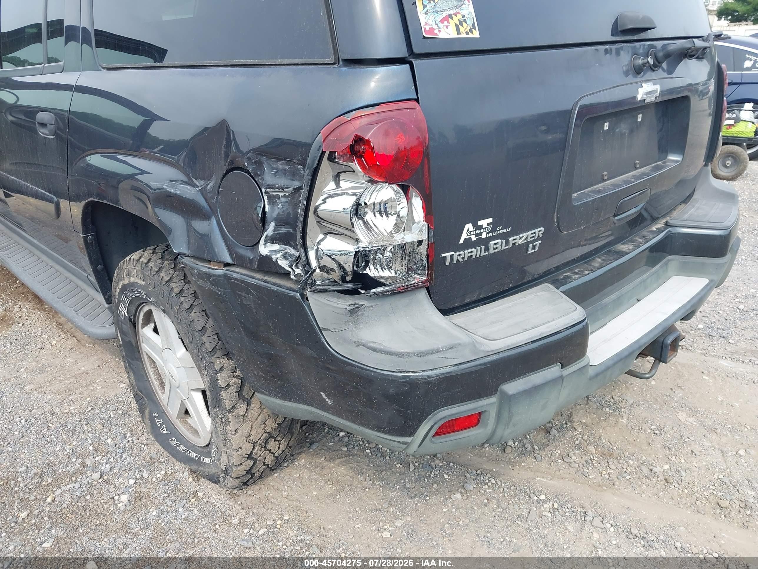 2003 Chevrolet Trailblazer Ext Lt Gray vin: 1GNET16S036156186