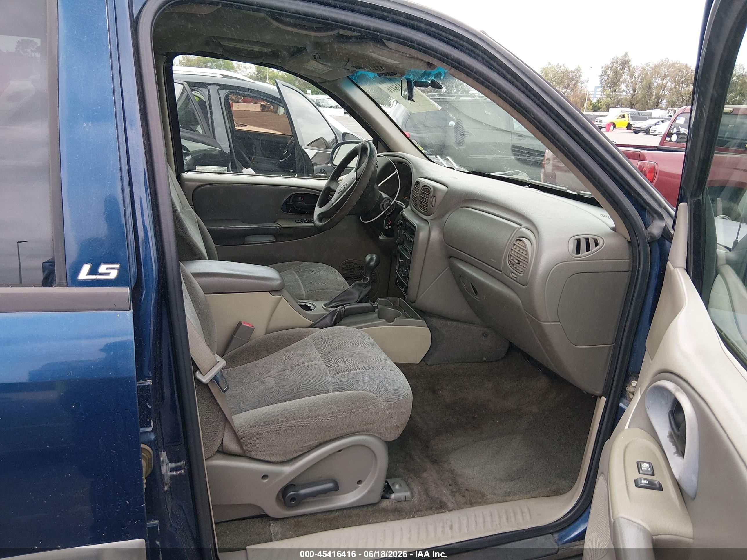 2004 Chevrolet Trailblazer Ext Ls Blue vin: 1GNET16S046108737