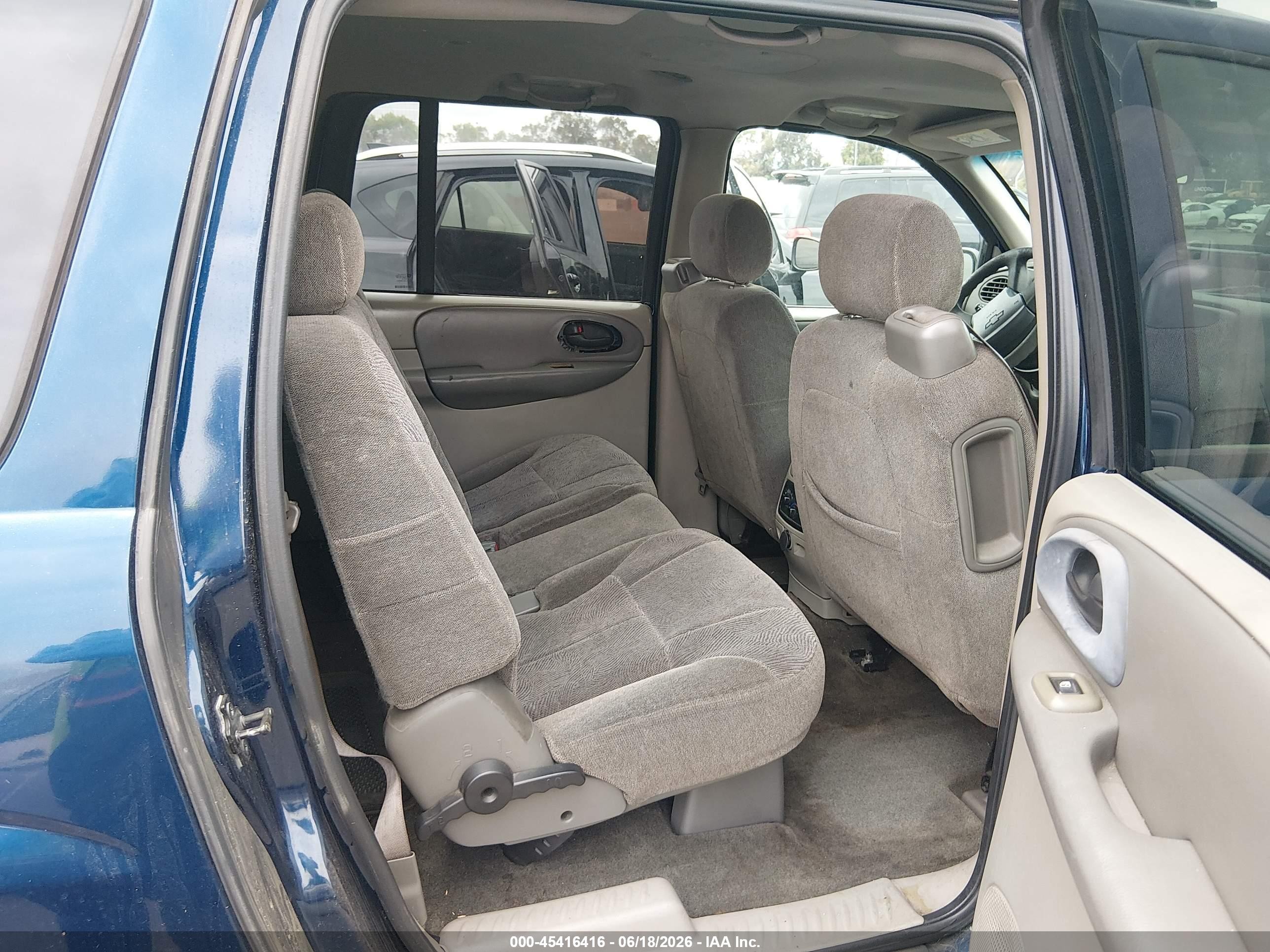 2004 Chevrolet Trailblazer Ext Ls Blue vin: 1GNET16S046108737