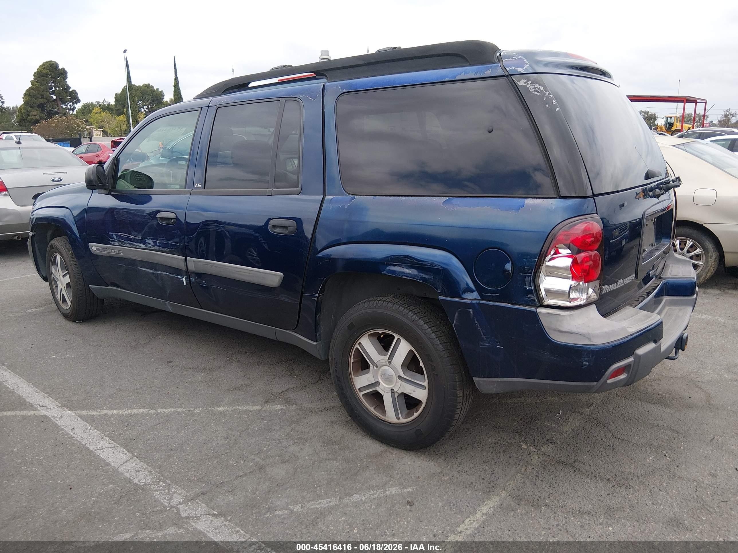 2004 Chevrolet Trailblazer Ext Ls Blue vin: 1GNET16S046108737