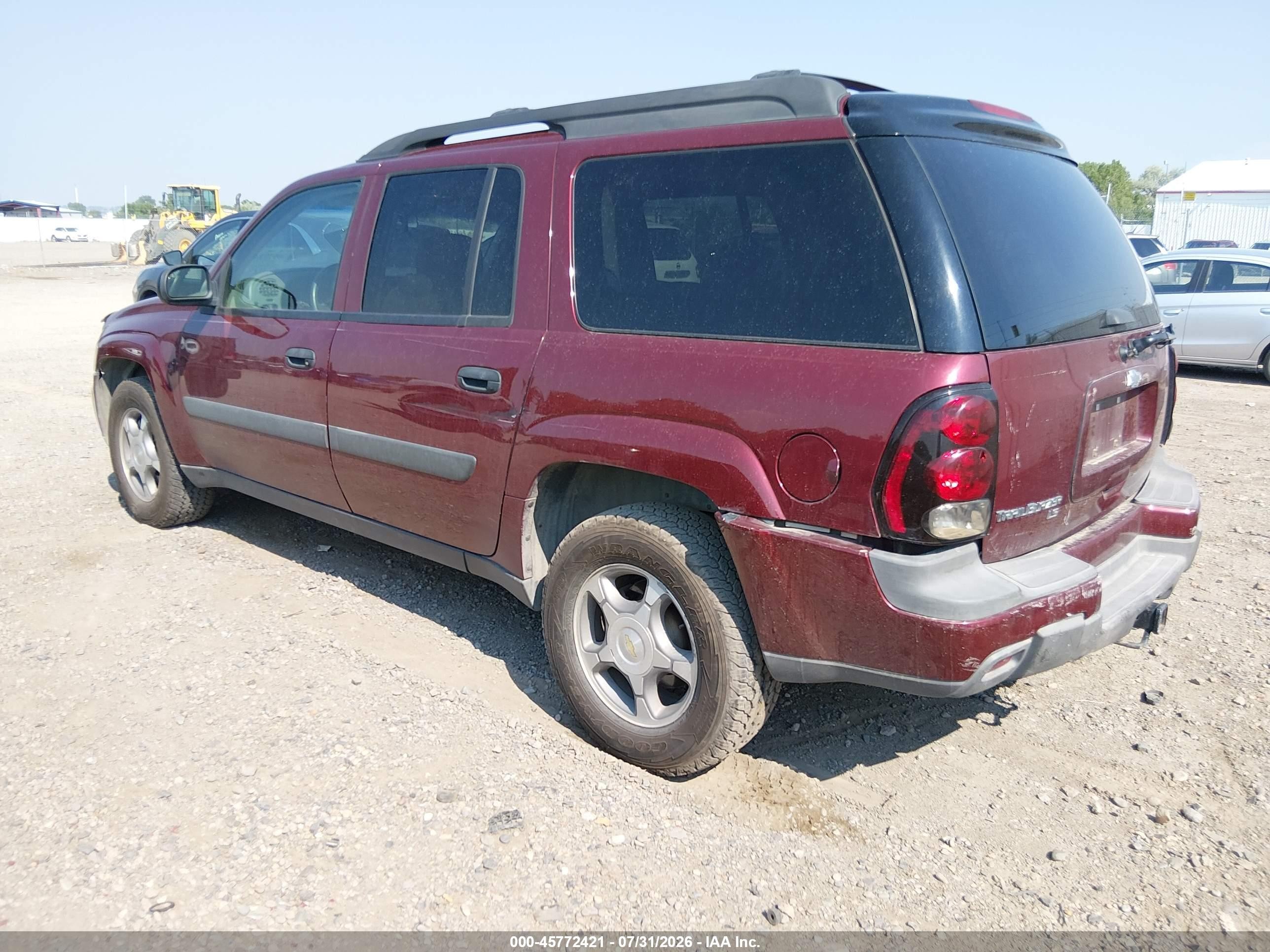 2005 Chevrolet Trailblazer Ext Ls Темно-бордовый vin: 1GNET16S056153257