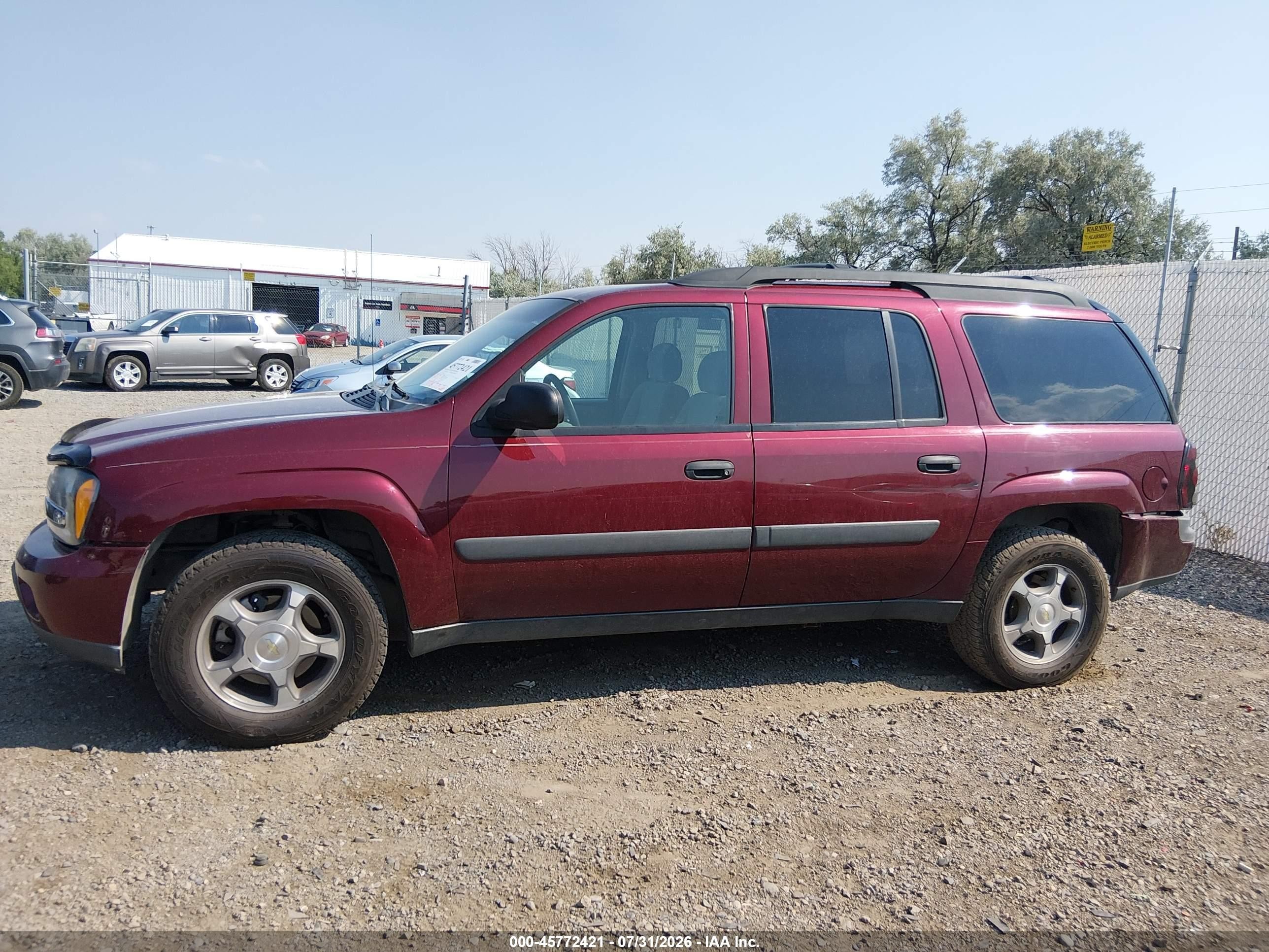 2005 Chevrolet Trailblazer Ext Ls Темно-бордовый vin: 1GNET16S056153257