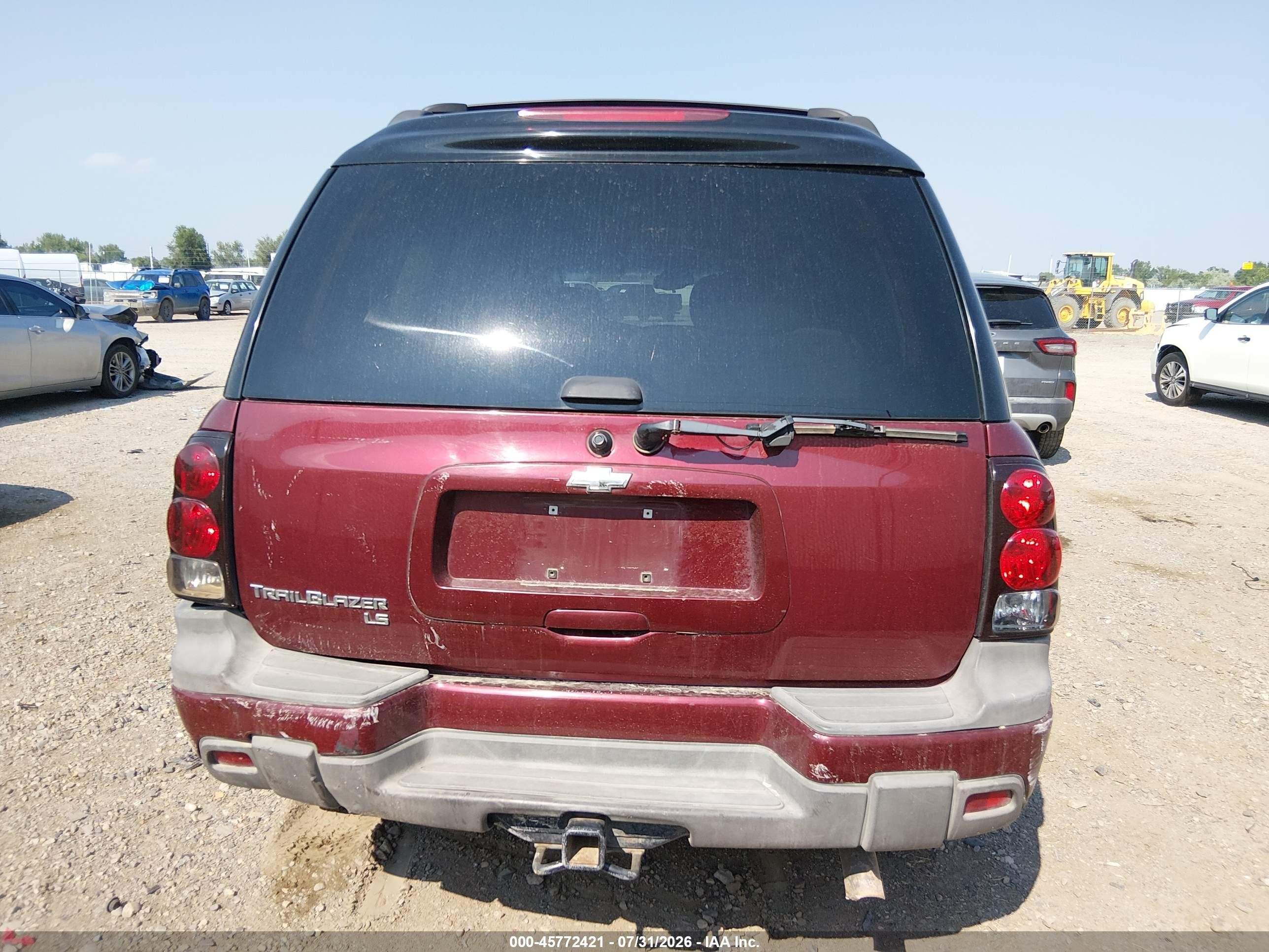 2005 Chevrolet Trailblazer Ext Ls Темно-бордовый vin: 1GNET16S056153257