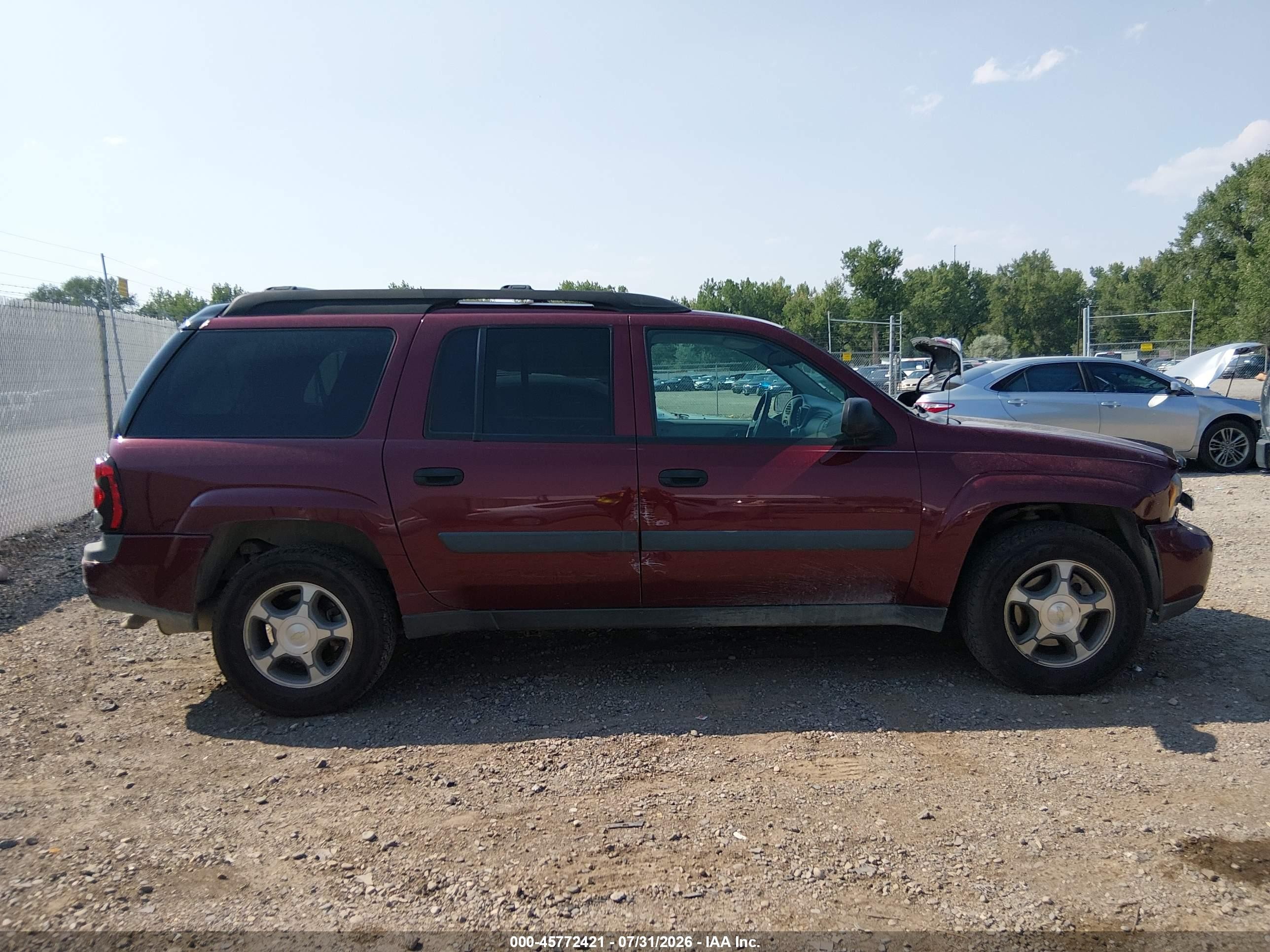 2005 Chevrolet Trailblazer Ext Ls Темно-бордовый vin: 1GNET16S056153257