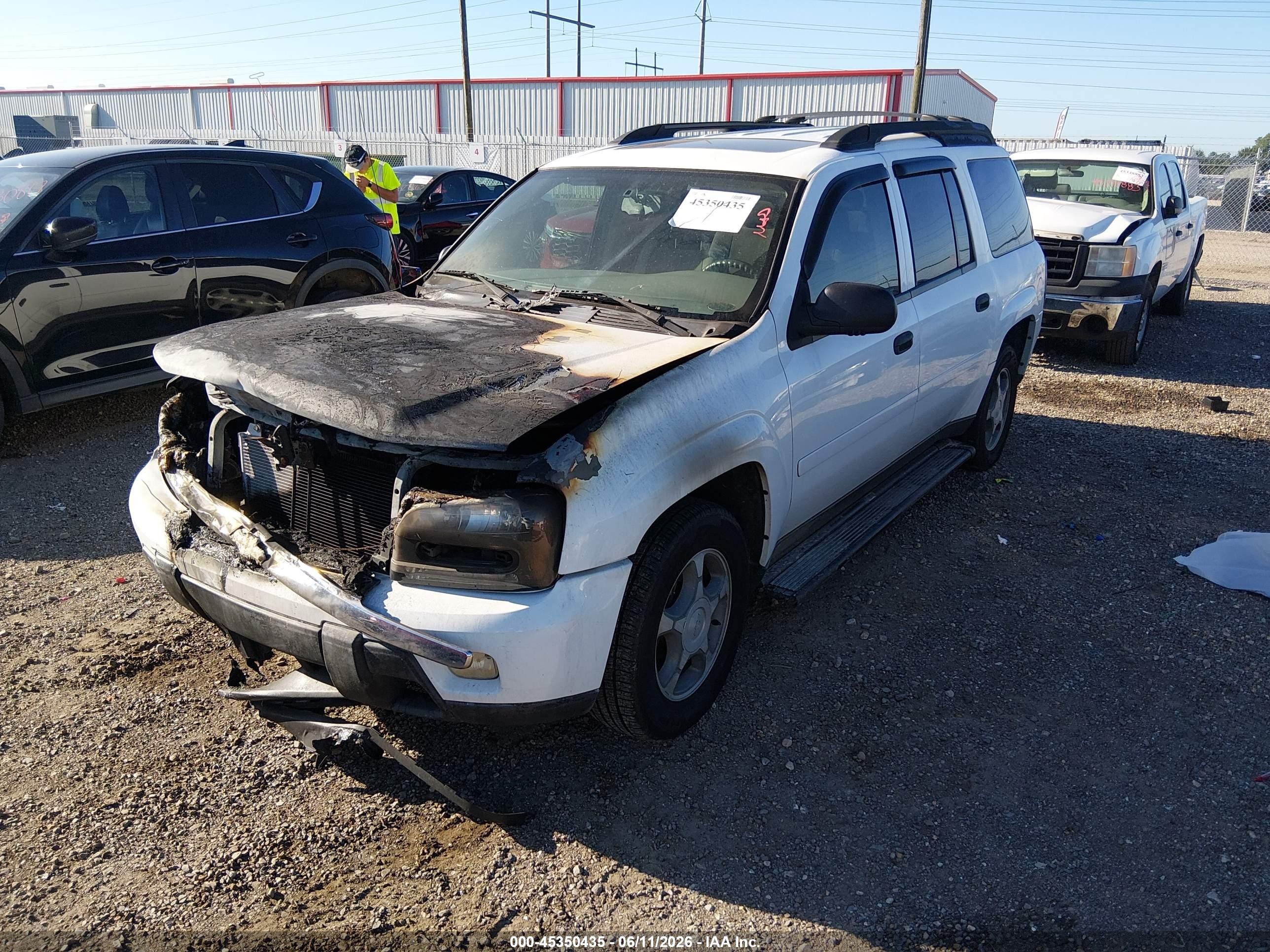 2006 Chevrolet Trailblazer Ext Ls White vin: 1GNET16S066143202