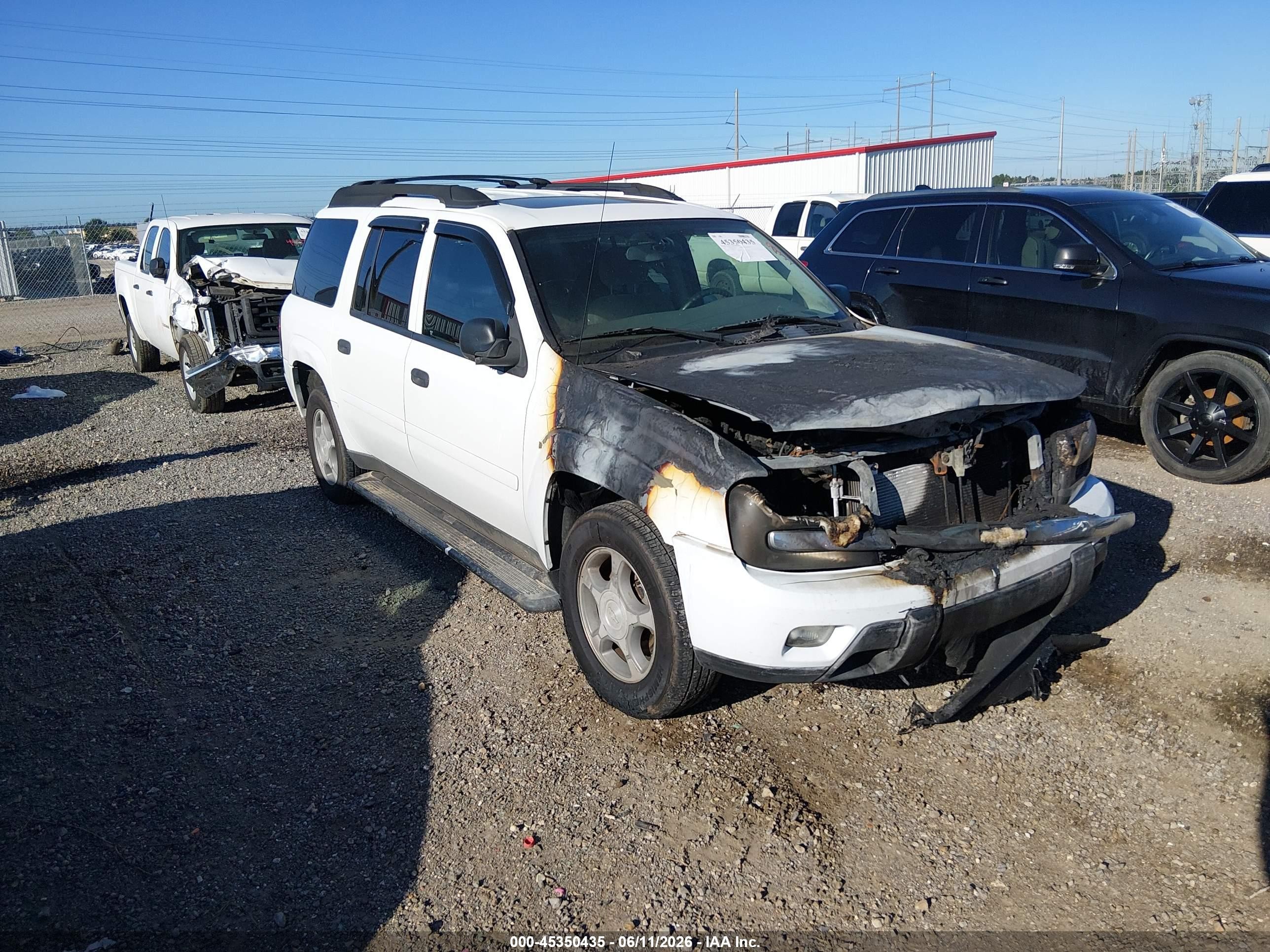 2006 Chevrolet Trailblazer Ext Ls White vin: 1GNET16S066143202