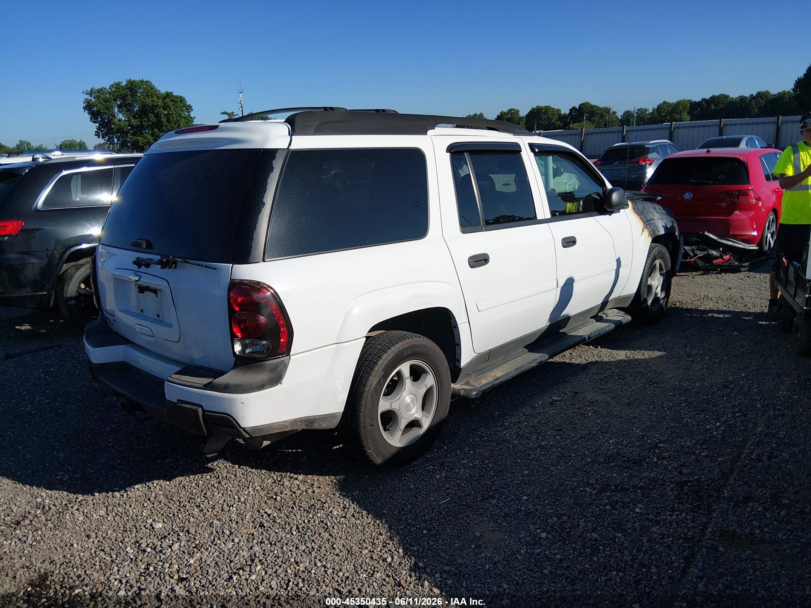 2006 Chevrolet Trailblazer Ext Ls White vin: 1GNET16S066143202