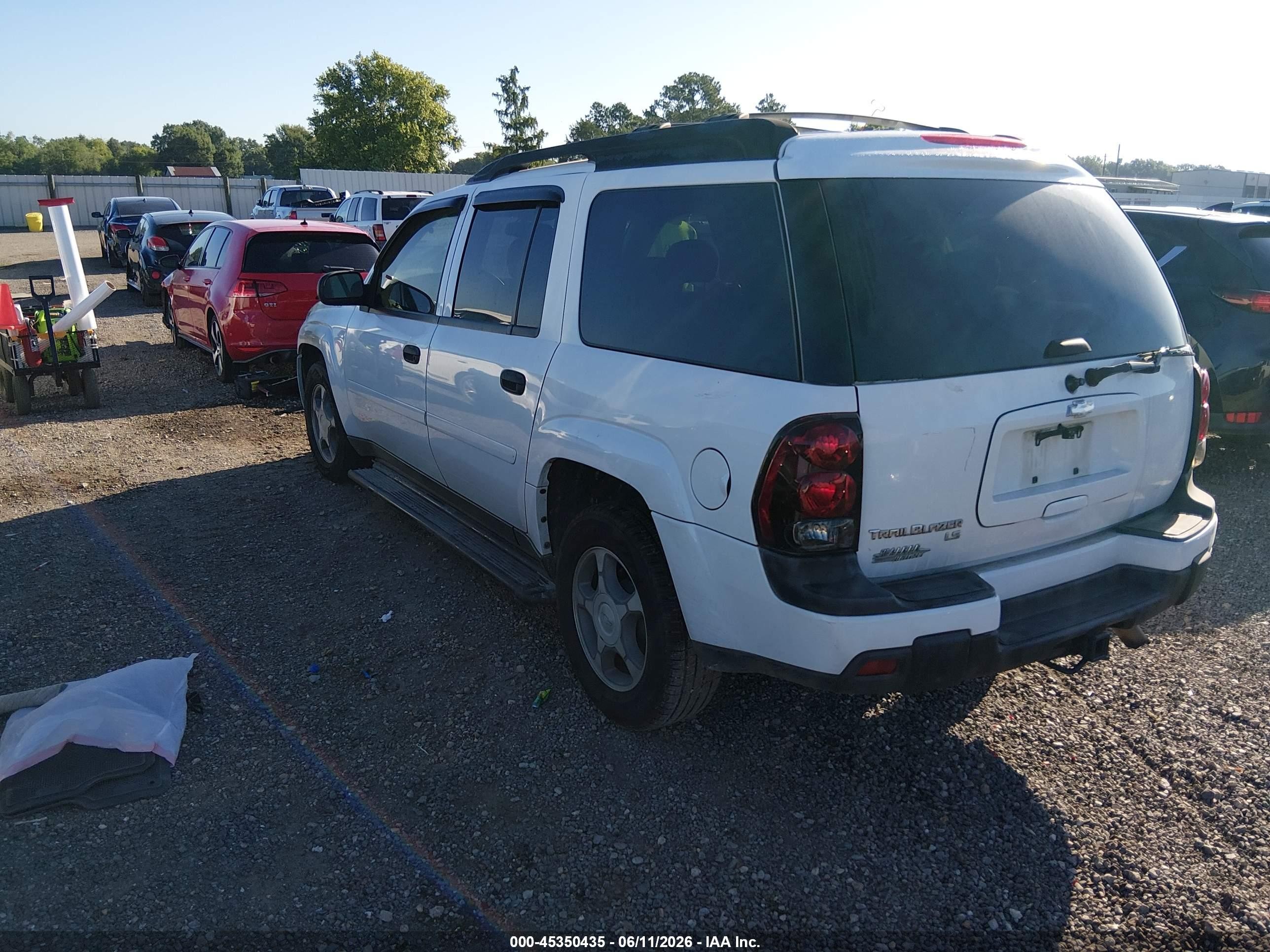 2006 Chevrolet Trailblazer Ext Ls White vin: 1GNET16S066143202