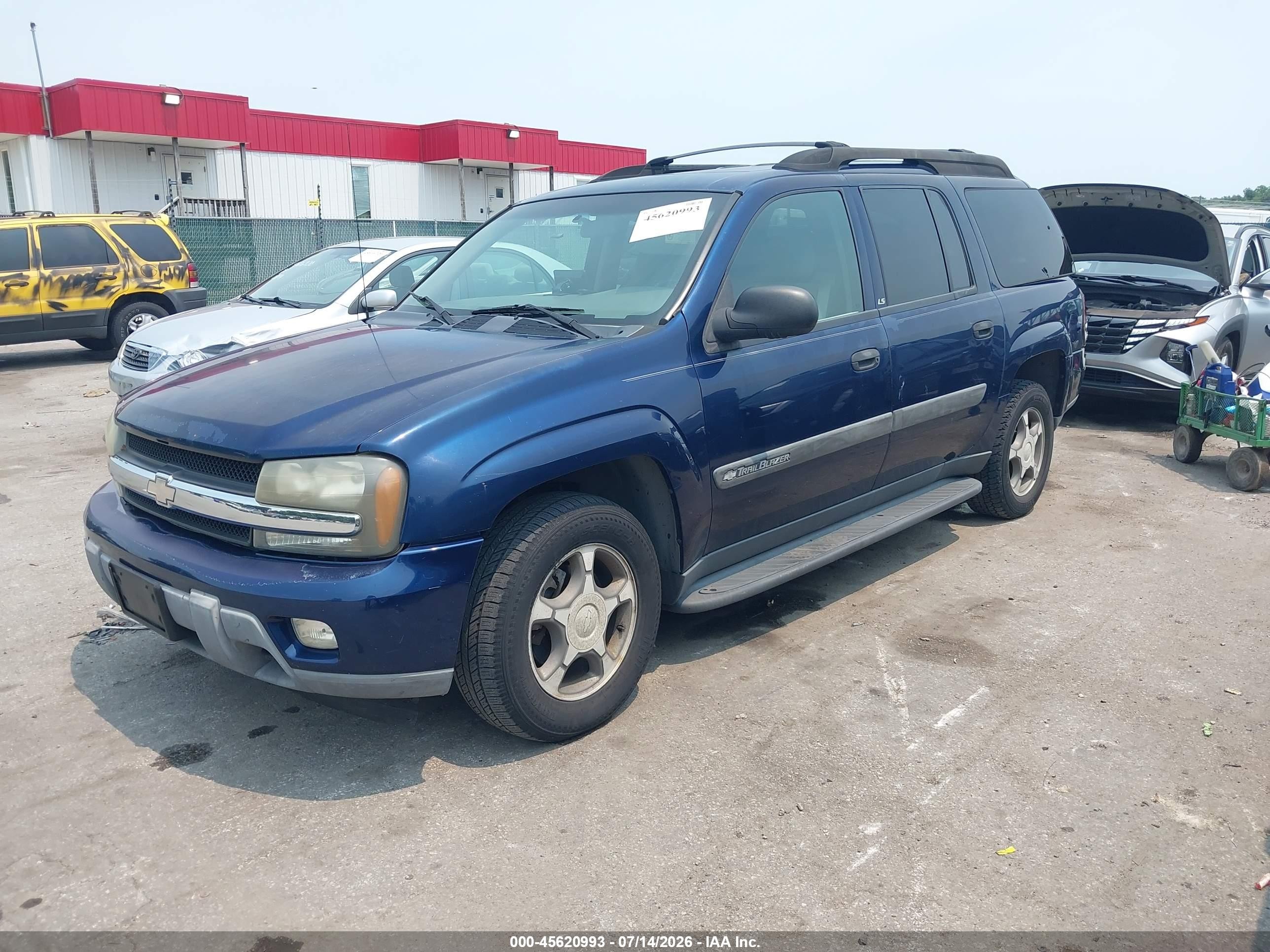 2004 Chevrolet Trailblazer Ext Ls Blue vin: 1GNET16S146110643