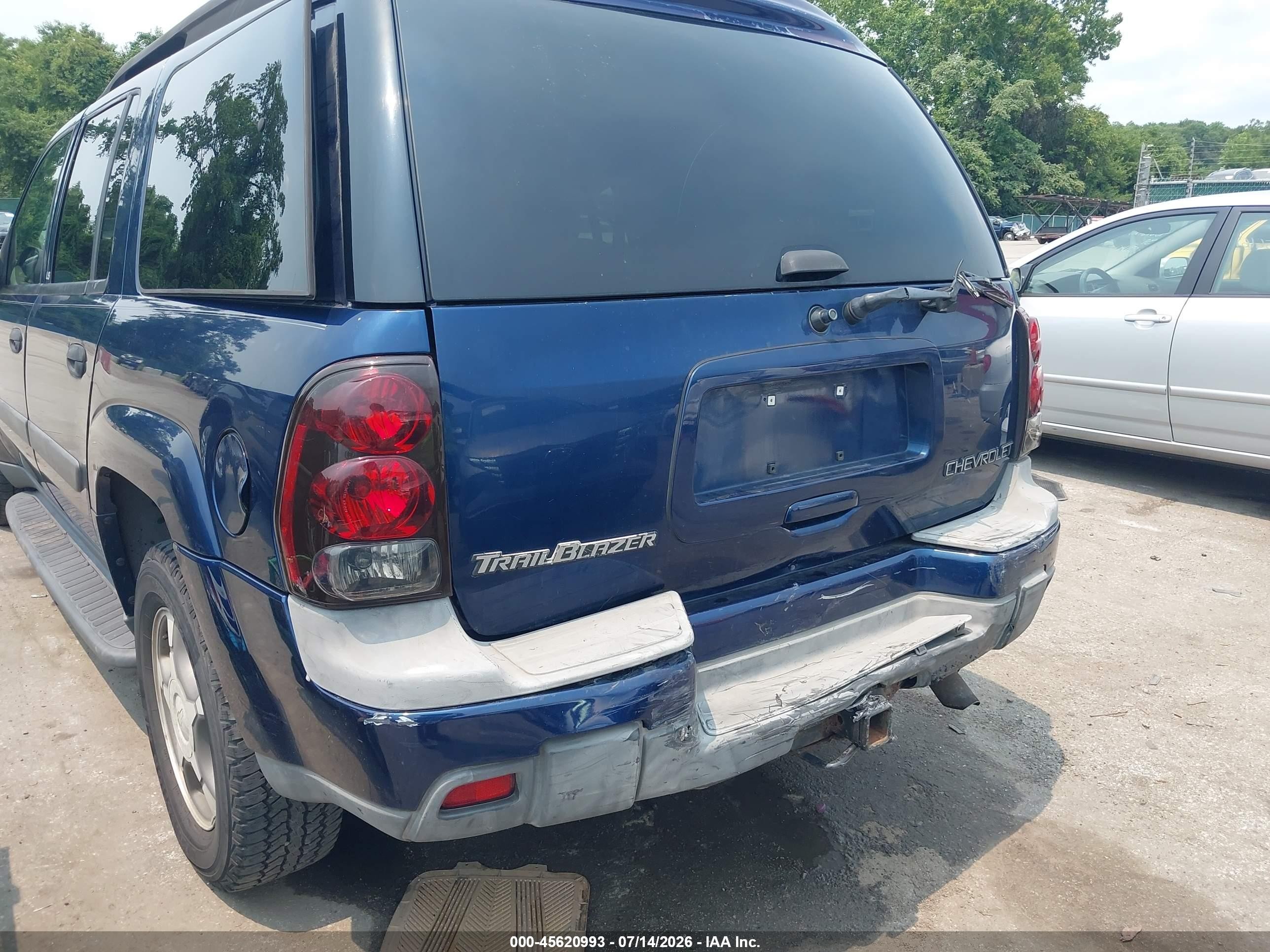 2004 Chevrolet Trailblazer Ext Ls Blue vin: 1GNET16S146110643