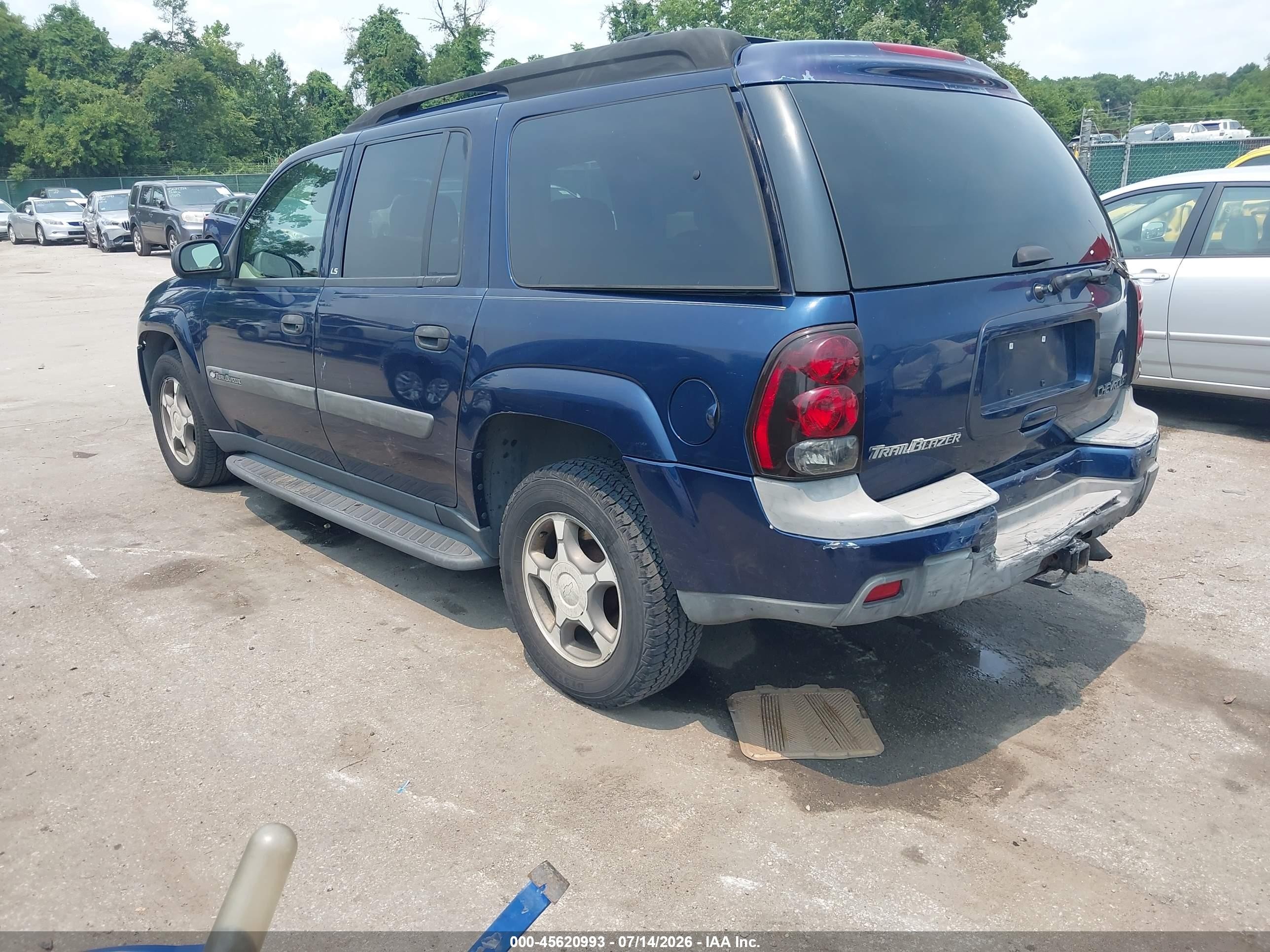 2004 Chevrolet Trailblazer Ext Ls Blue vin: 1GNET16S146110643