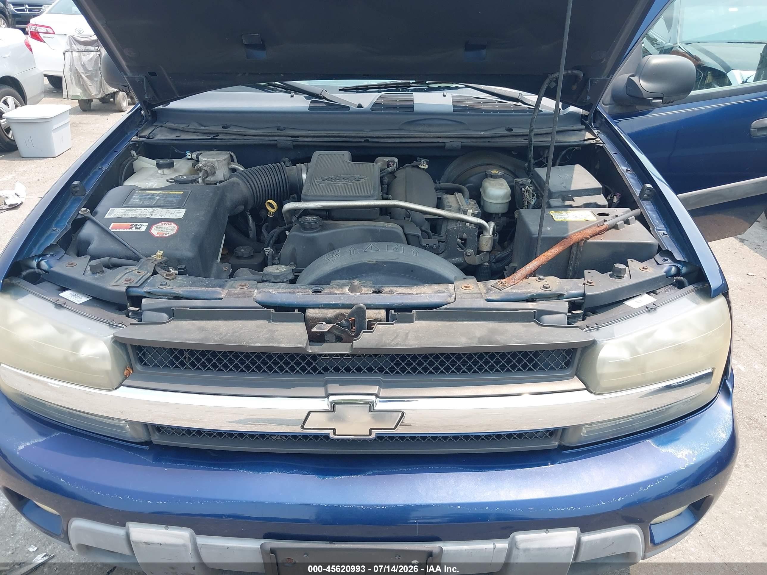 2004 Chevrolet Trailblazer Ext Ls Blue vin: 1GNET16S146110643