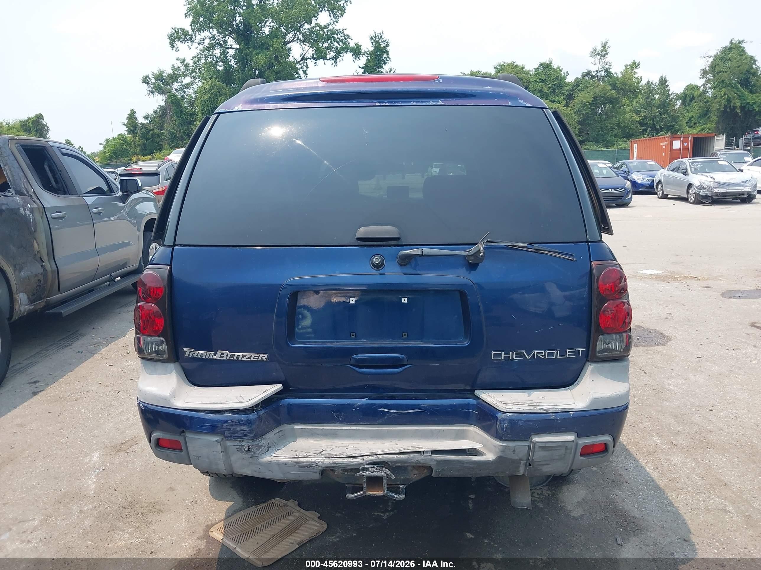 2004 Chevrolet Trailblazer Ext Ls Blue vin: 1GNET16S146110643