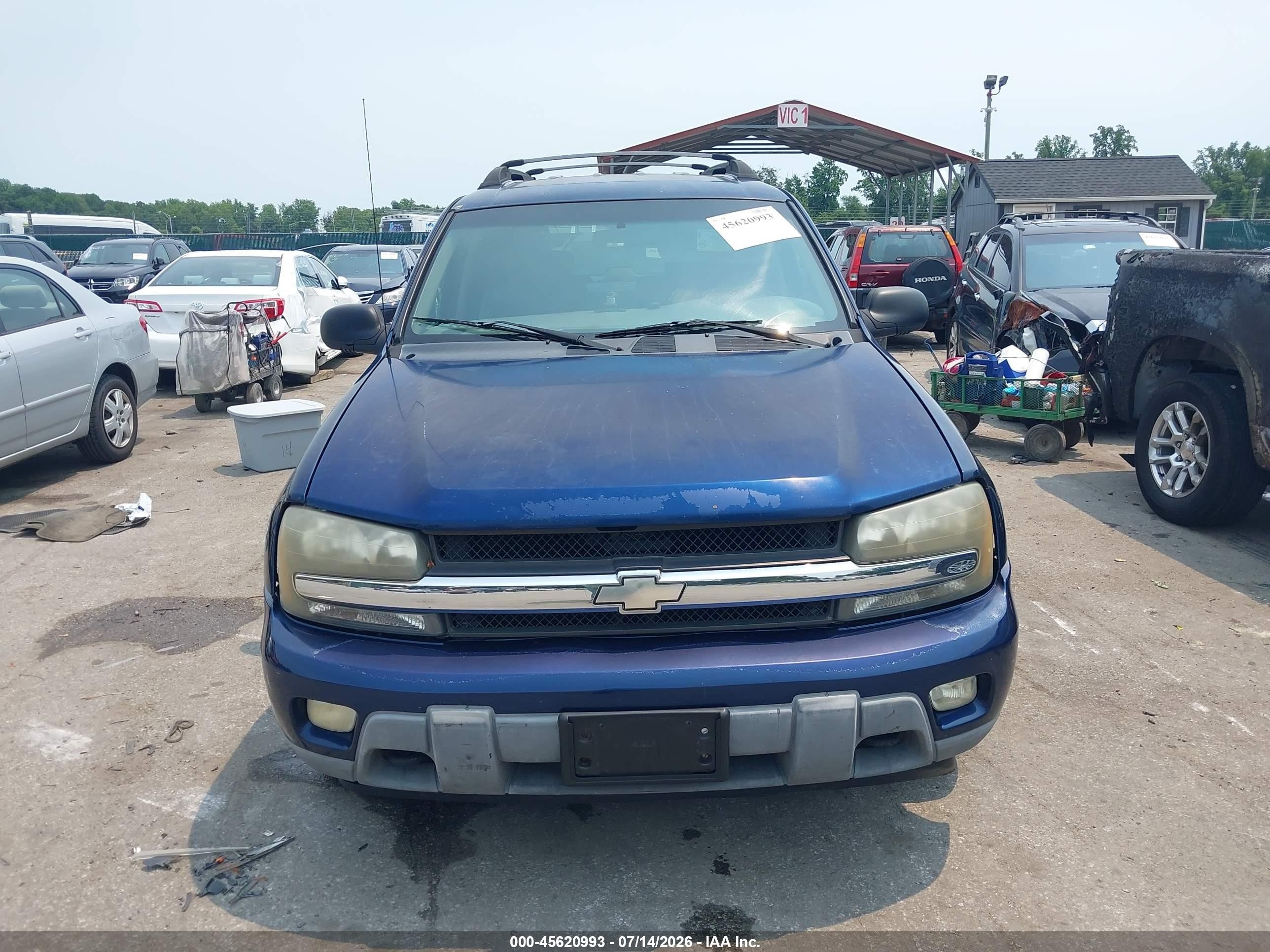 2004 Chevrolet Trailblazer Ext Ls Blue vin: 1GNET16S146110643