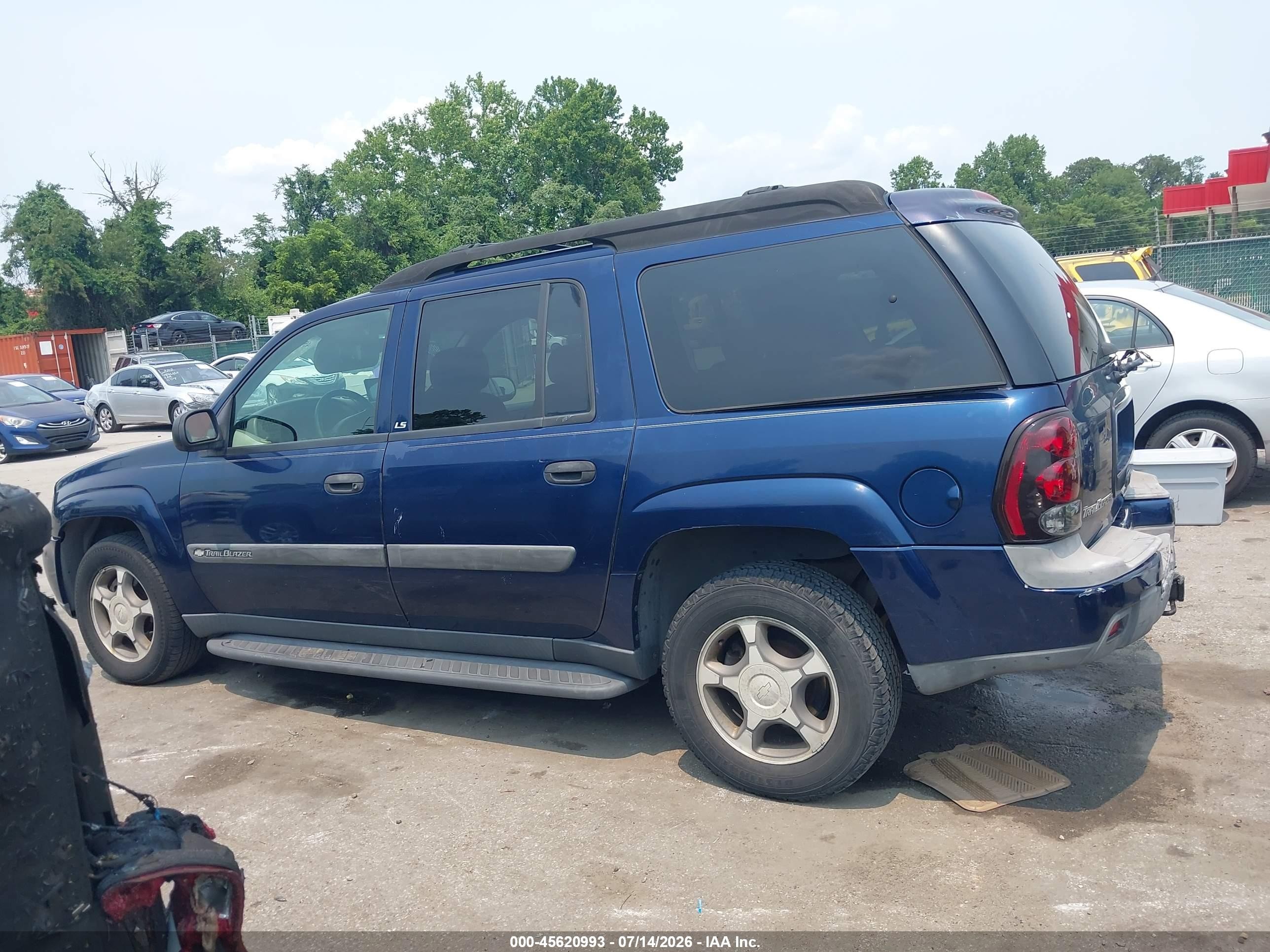 2004 Chevrolet Trailblazer Ext Ls Blue vin: 1GNET16S146110643