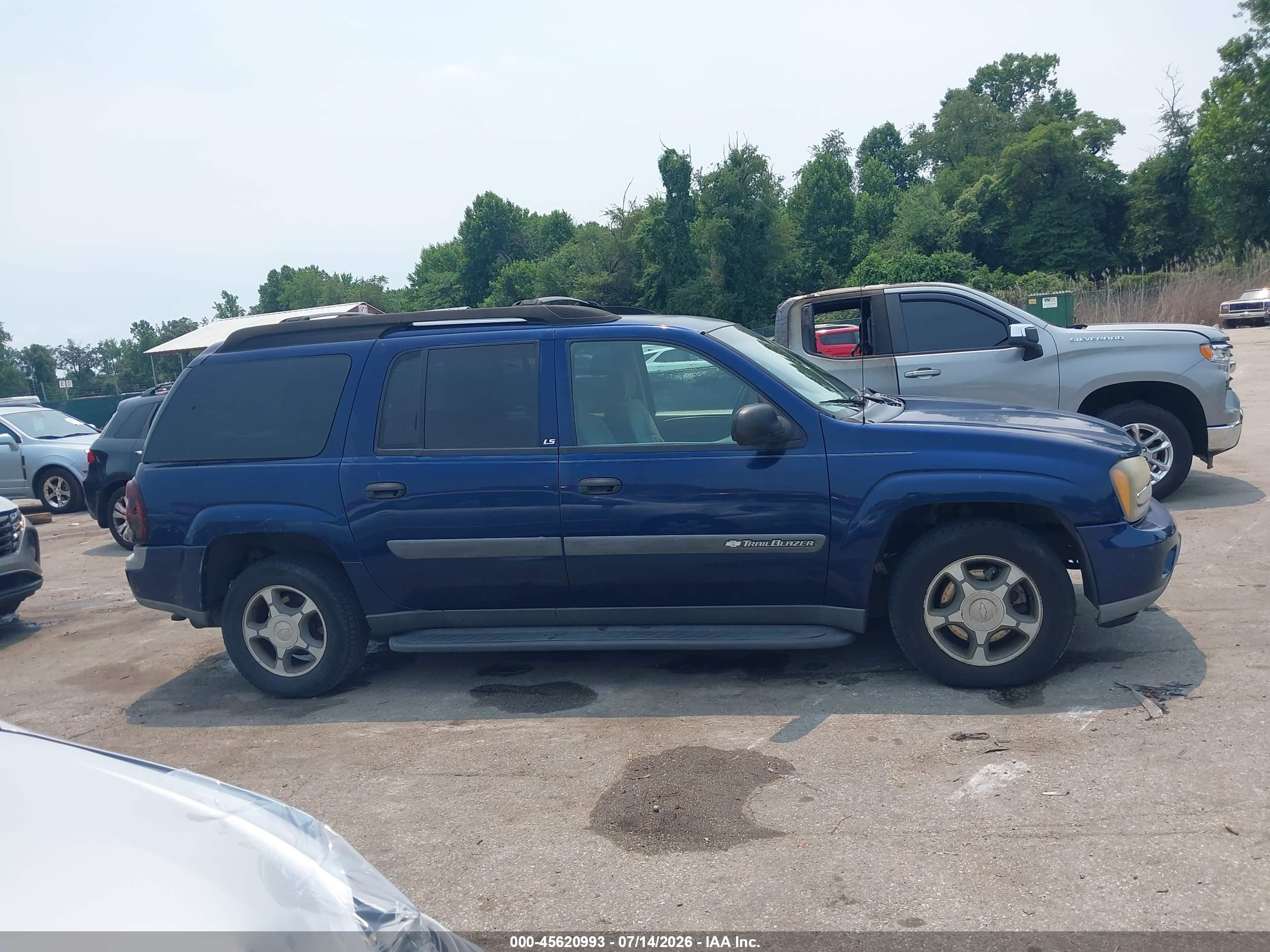 2004 Chevrolet Trailblazer Ext Ls Blue vin: 1GNET16S146110643