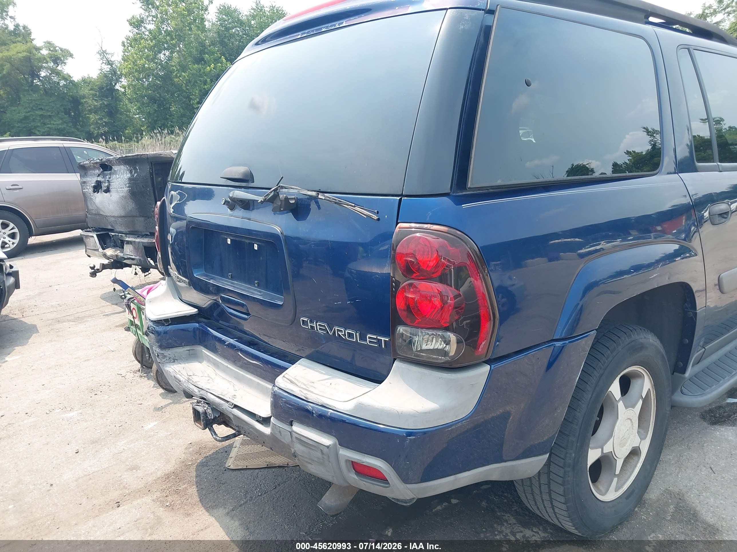 2004 Chevrolet Trailblazer Ext Ls Blue vin: 1GNET16S146110643