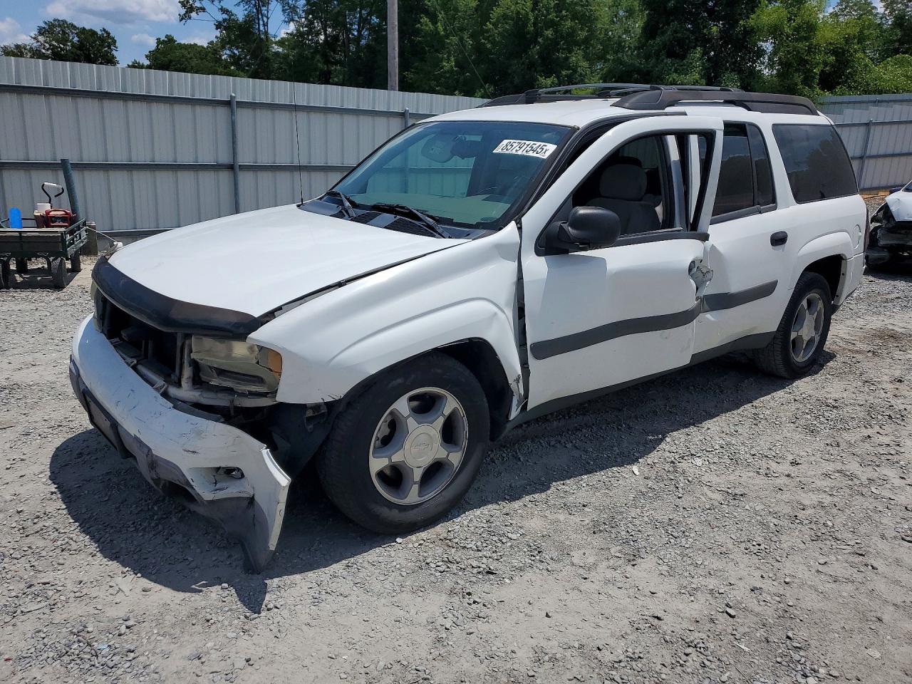 2005 Chevrolet Trailblazer Ext Ls White vin: 1GNET16S156192956
