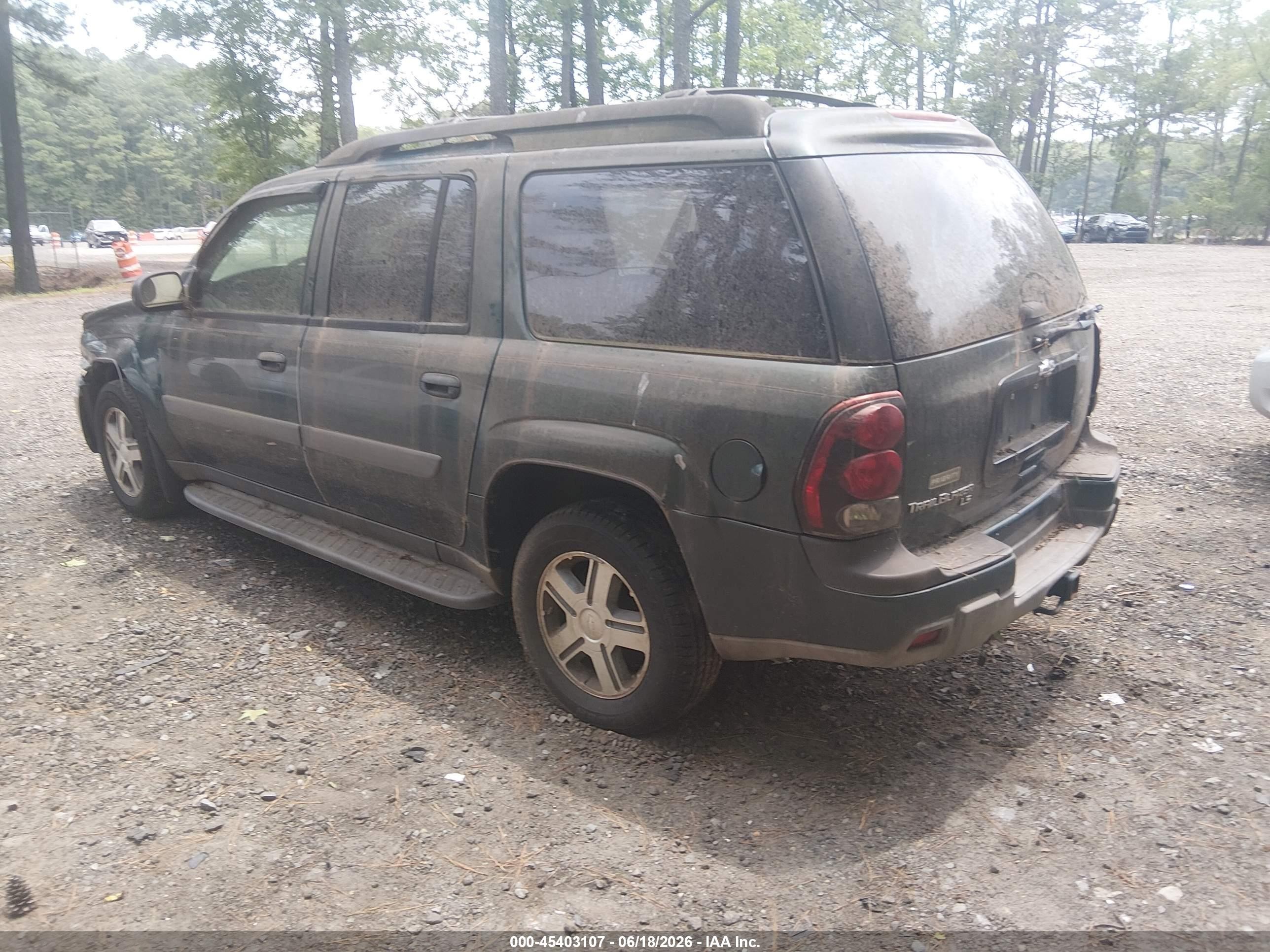 2005 Chevrolet Trailblazer Ext Ls Green vin: 1GNET16S156206161
