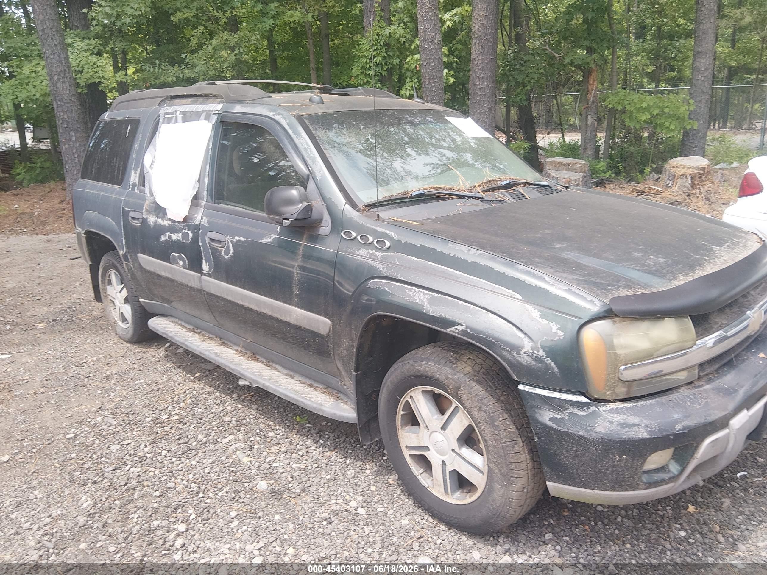 2005 Chevrolet Trailblazer Ext Ls Green vin: 1GNET16S156206161
