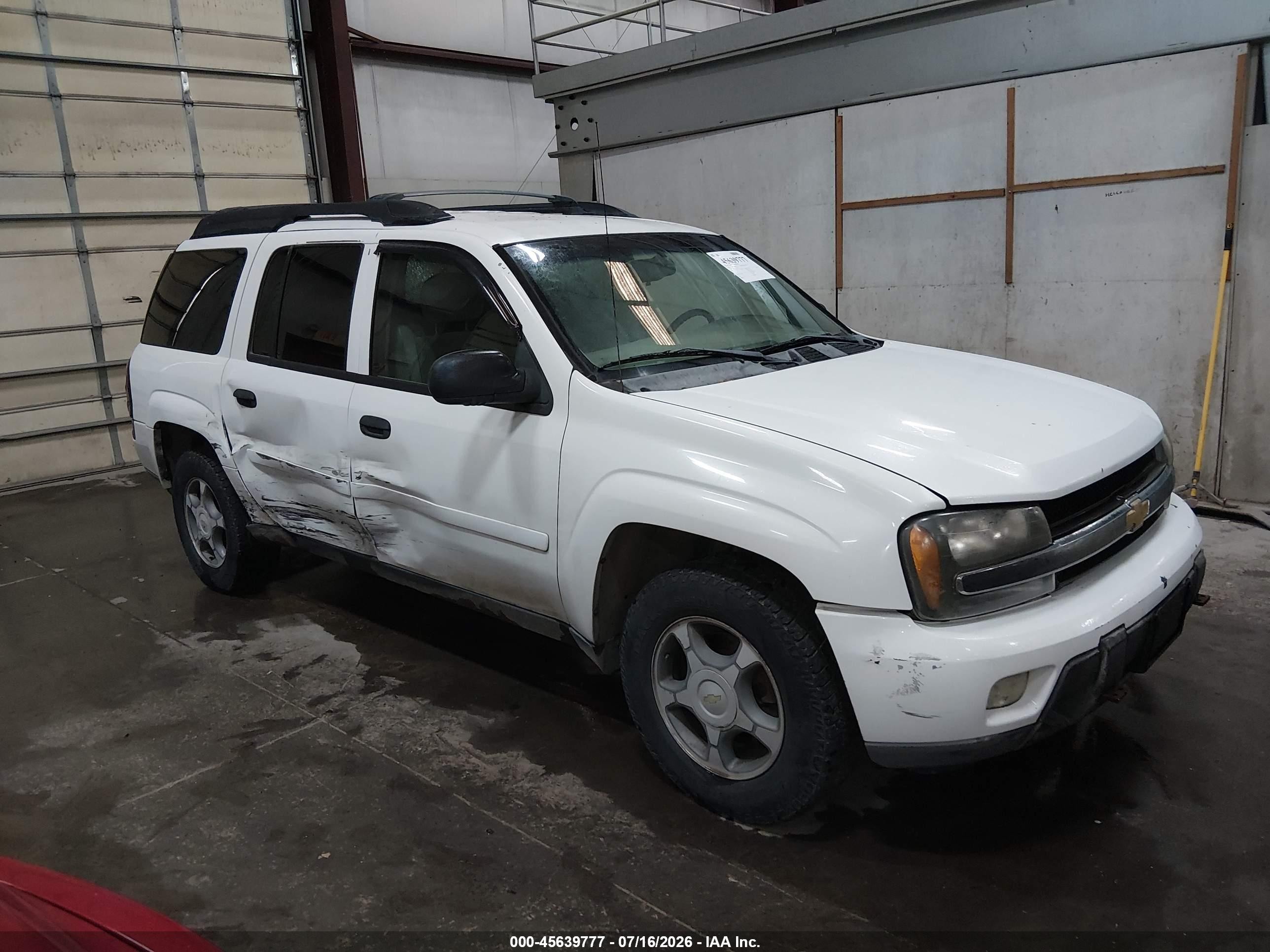2006 Chevrolet Trailblazer Ext Ls White vin: 1GNET16S166148523