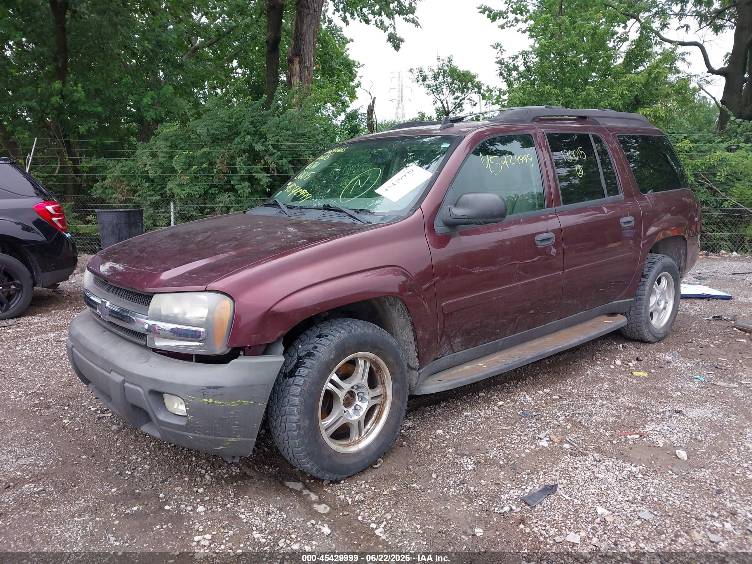 2006 Chevrolet Trailblazer Ext Ls Purple vin: 1GNET16S266130015