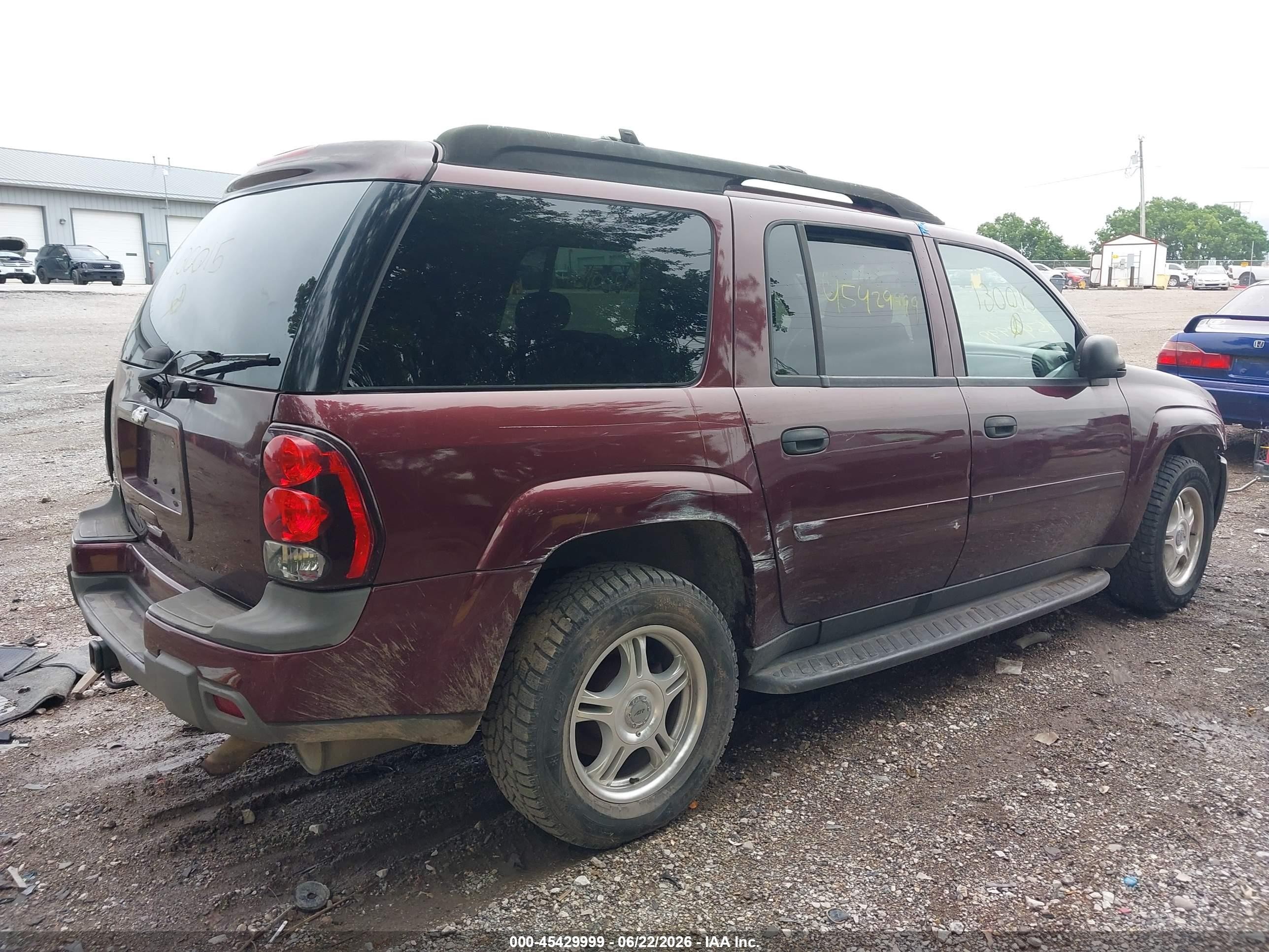 2006 Chevrolet Trailblazer Ext Ls Purple vin: 1GNET16S266130015
