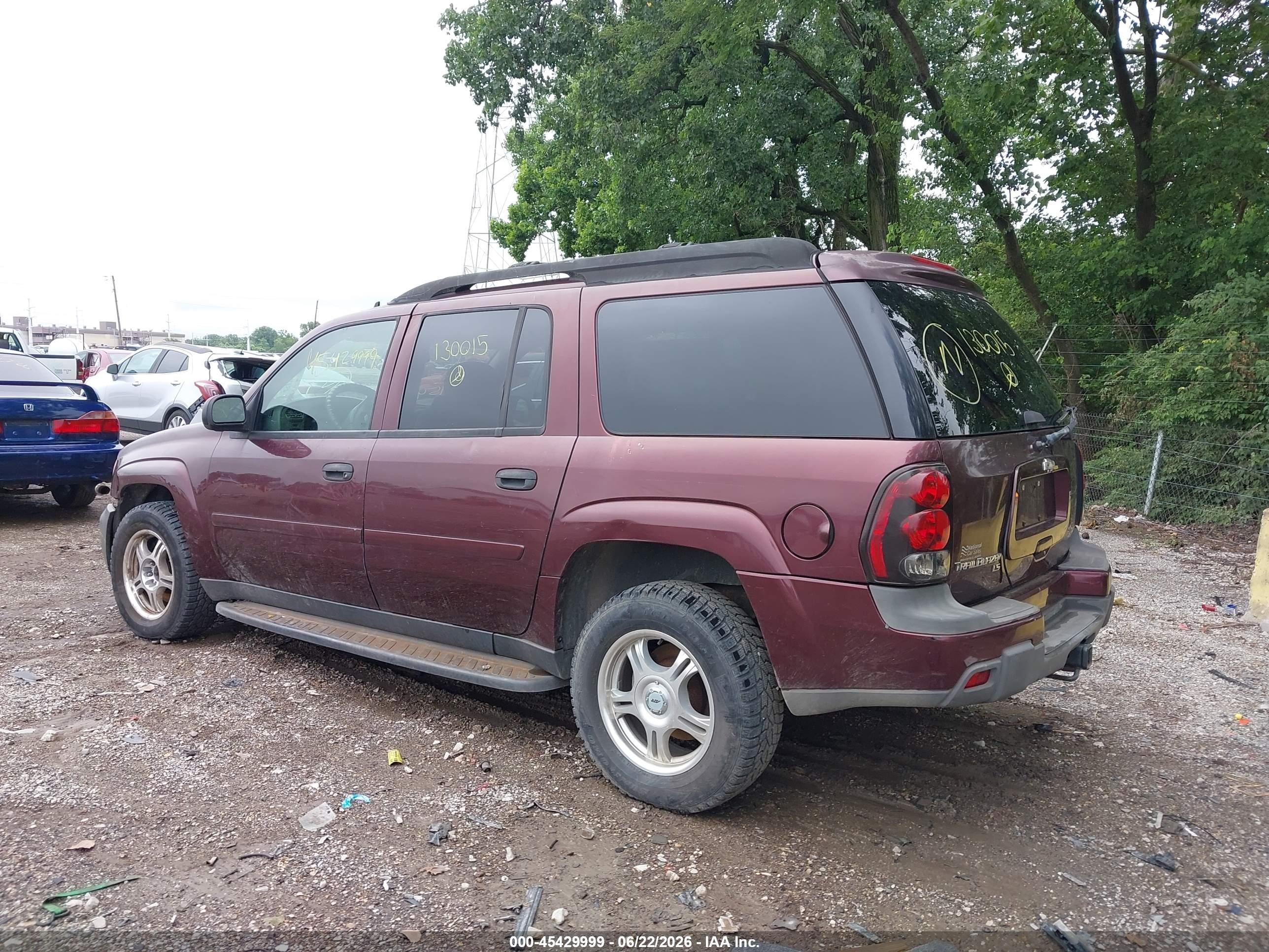 2006 Chevrolet Trailblazer Ext Ls Purple vin: 1GNET16S266130015