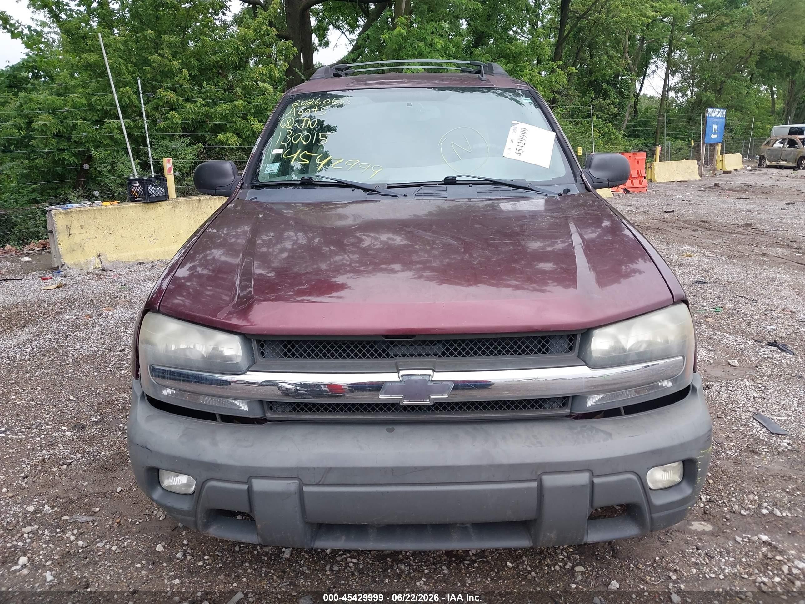 2006 Chevrolet Trailblazer Ext Ls Purple vin: 1GNET16S266130015