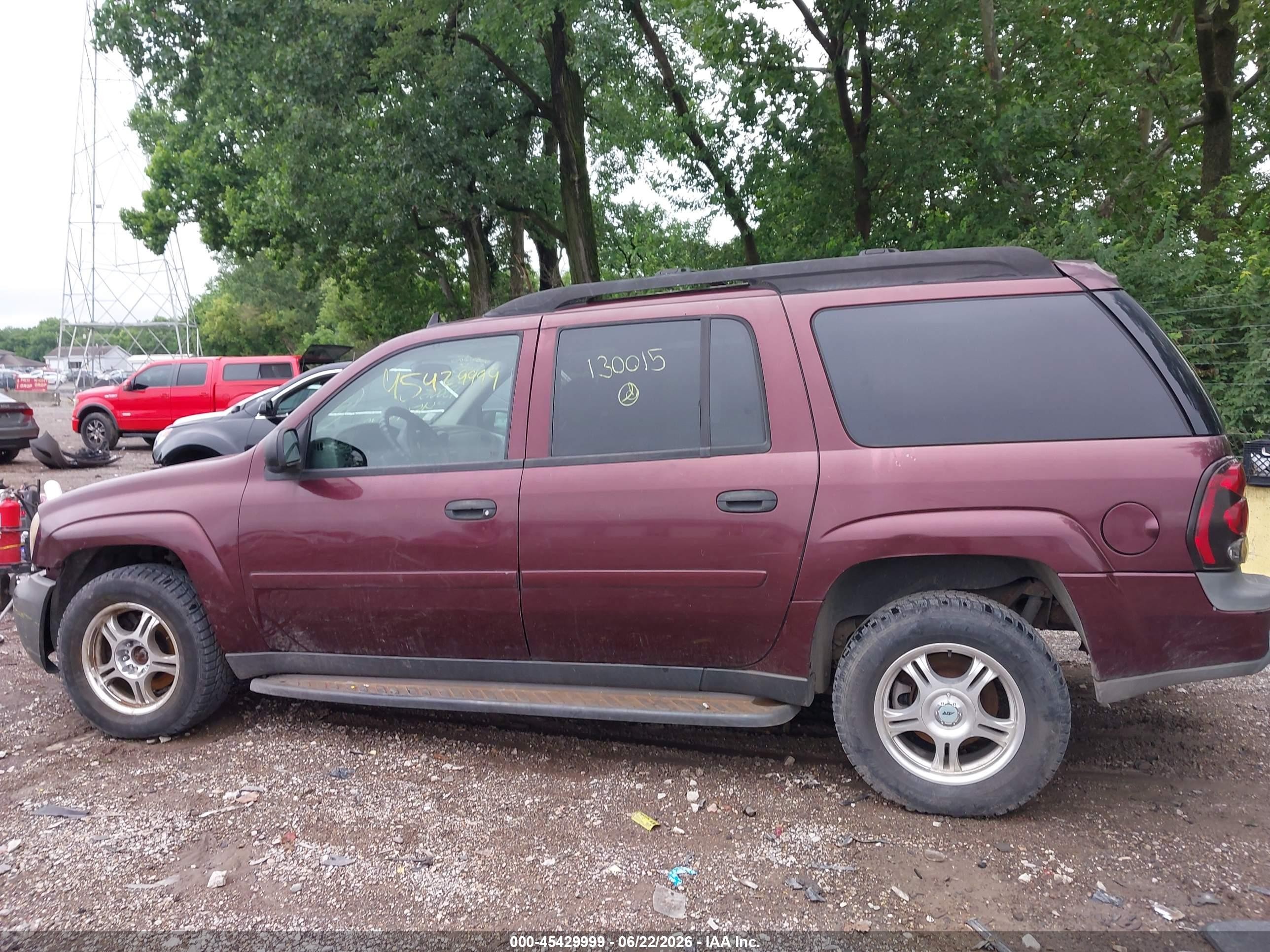 2006 Chevrolet Trailblazer Ext Ls Purple vin: 1GNET16S266130015