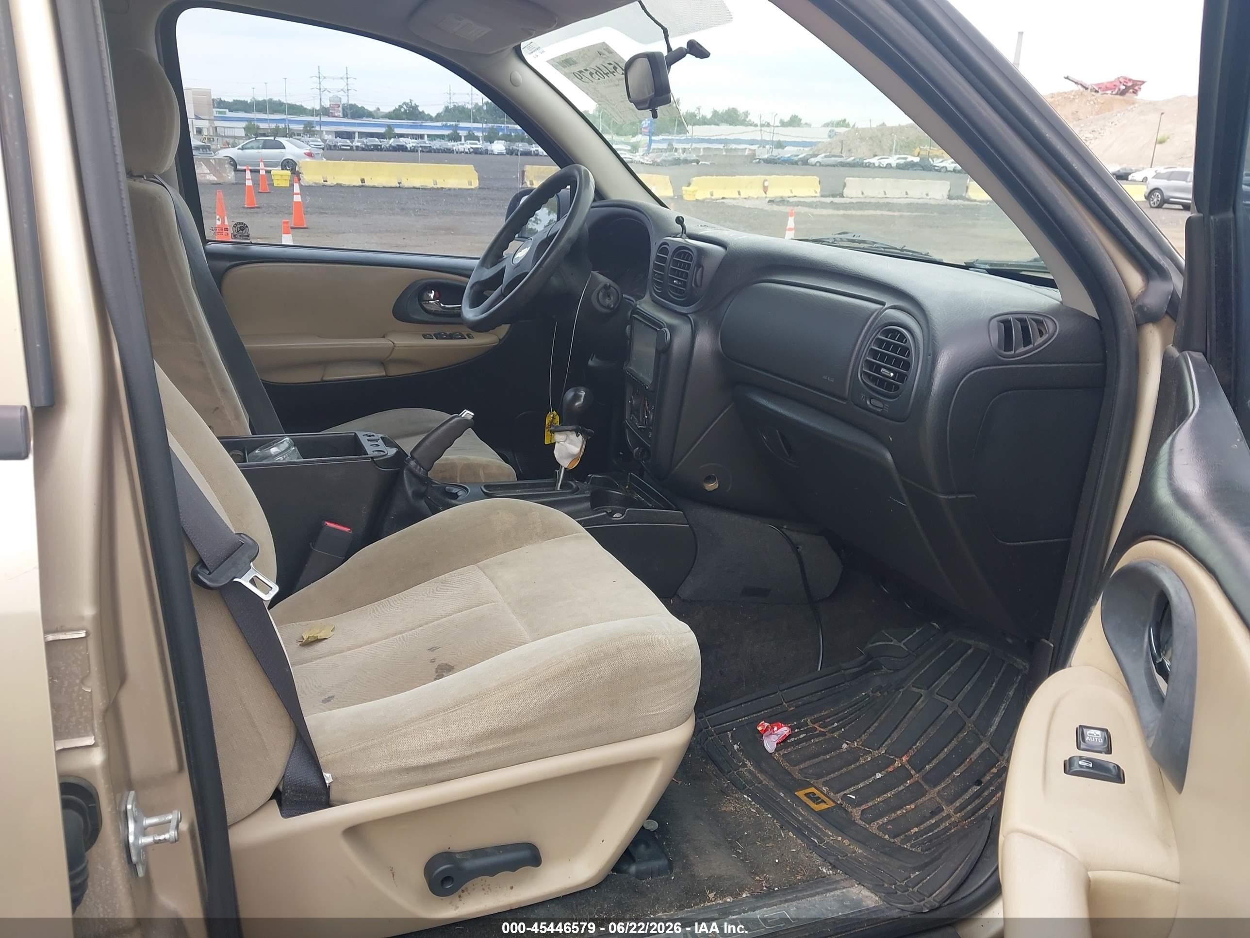 2005 Chevrolet Trailblazer Ext Ls Beige vin: 1GNET16S456130080