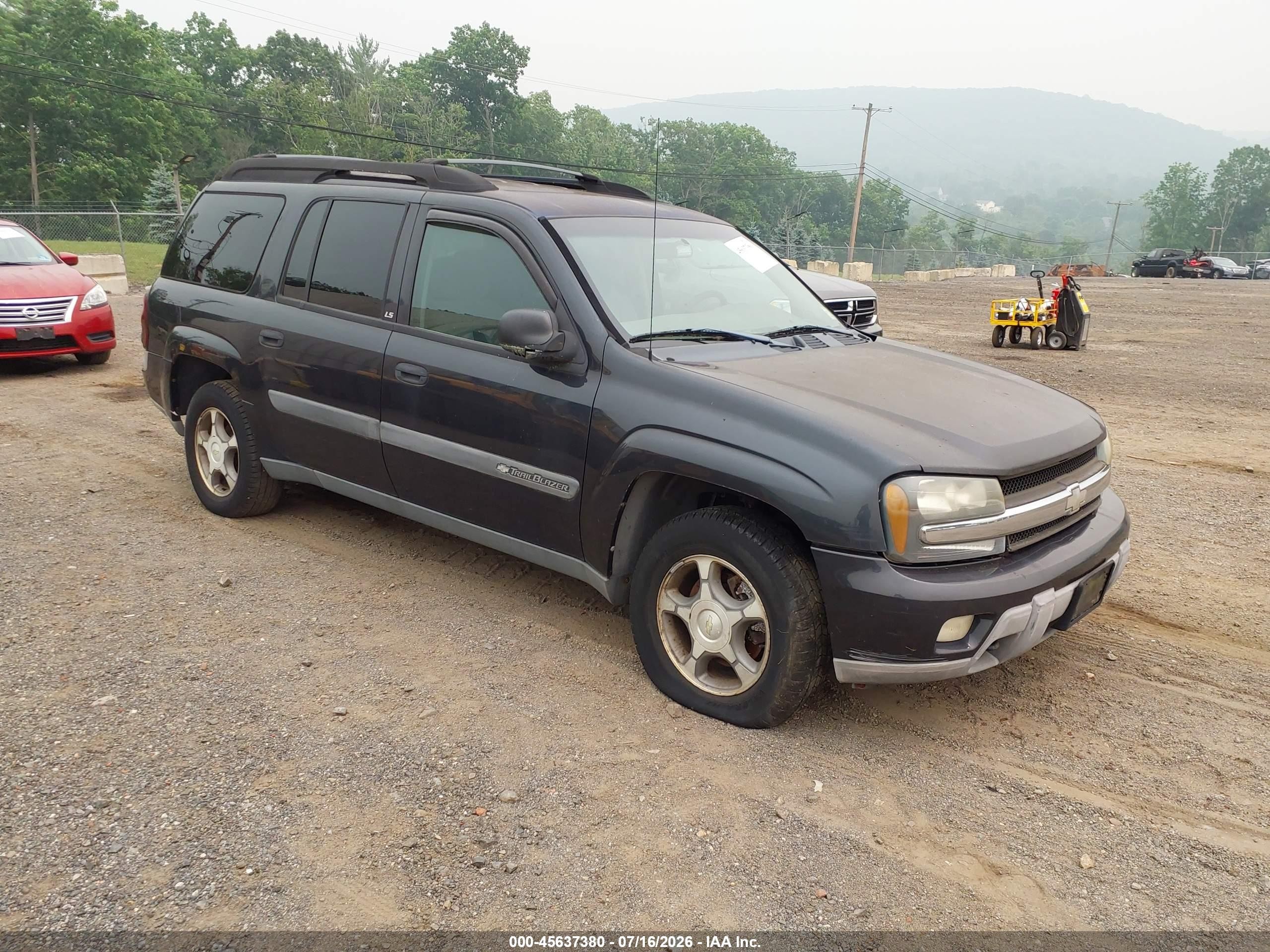 2004 Chevrolet Trailblazer Ext Ls Gray vin: 1GNET16S546209336