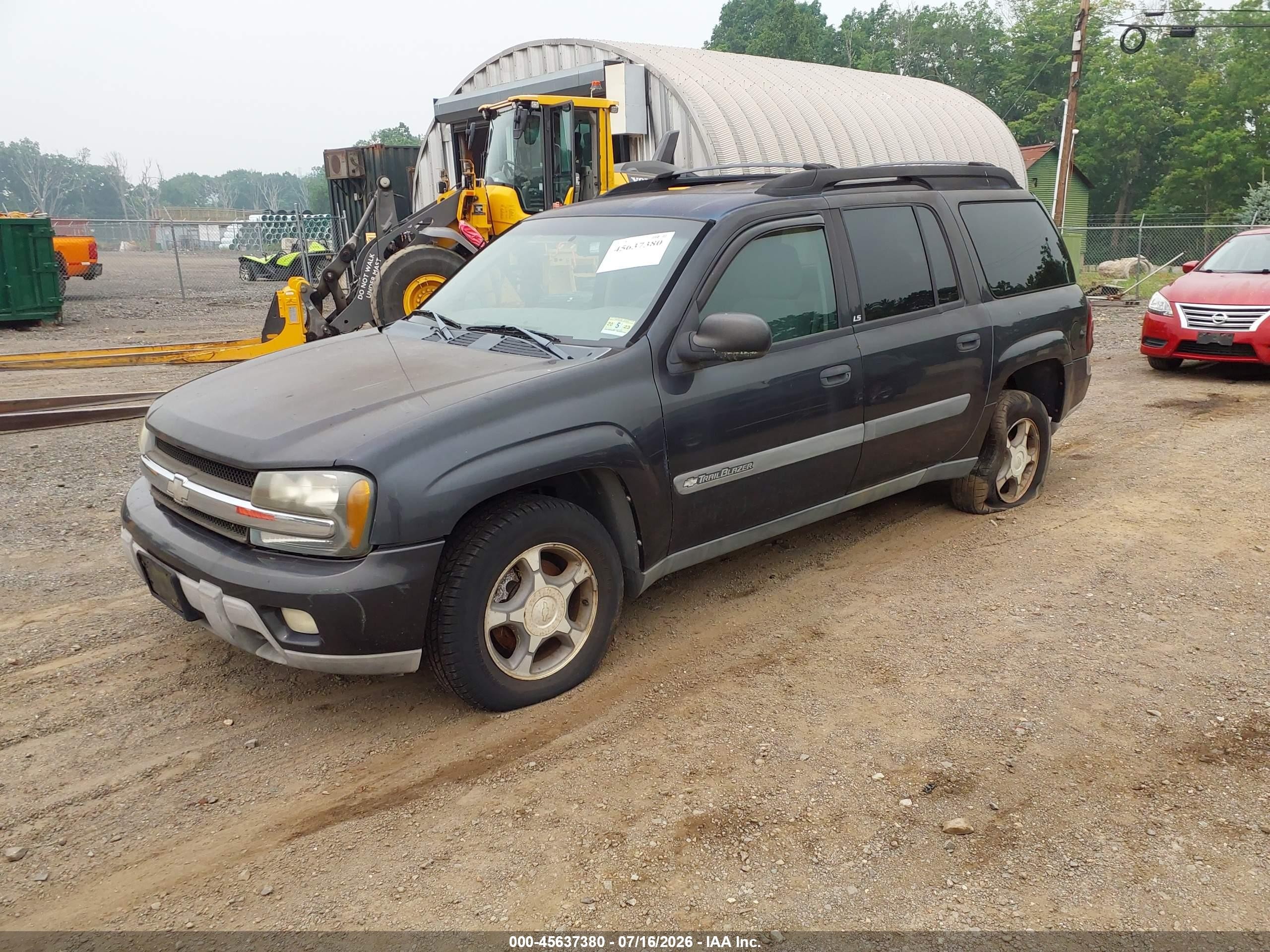 2004 Chevrolet Trailblazer Ext Ls Gray vin: 1GNET16S546209336