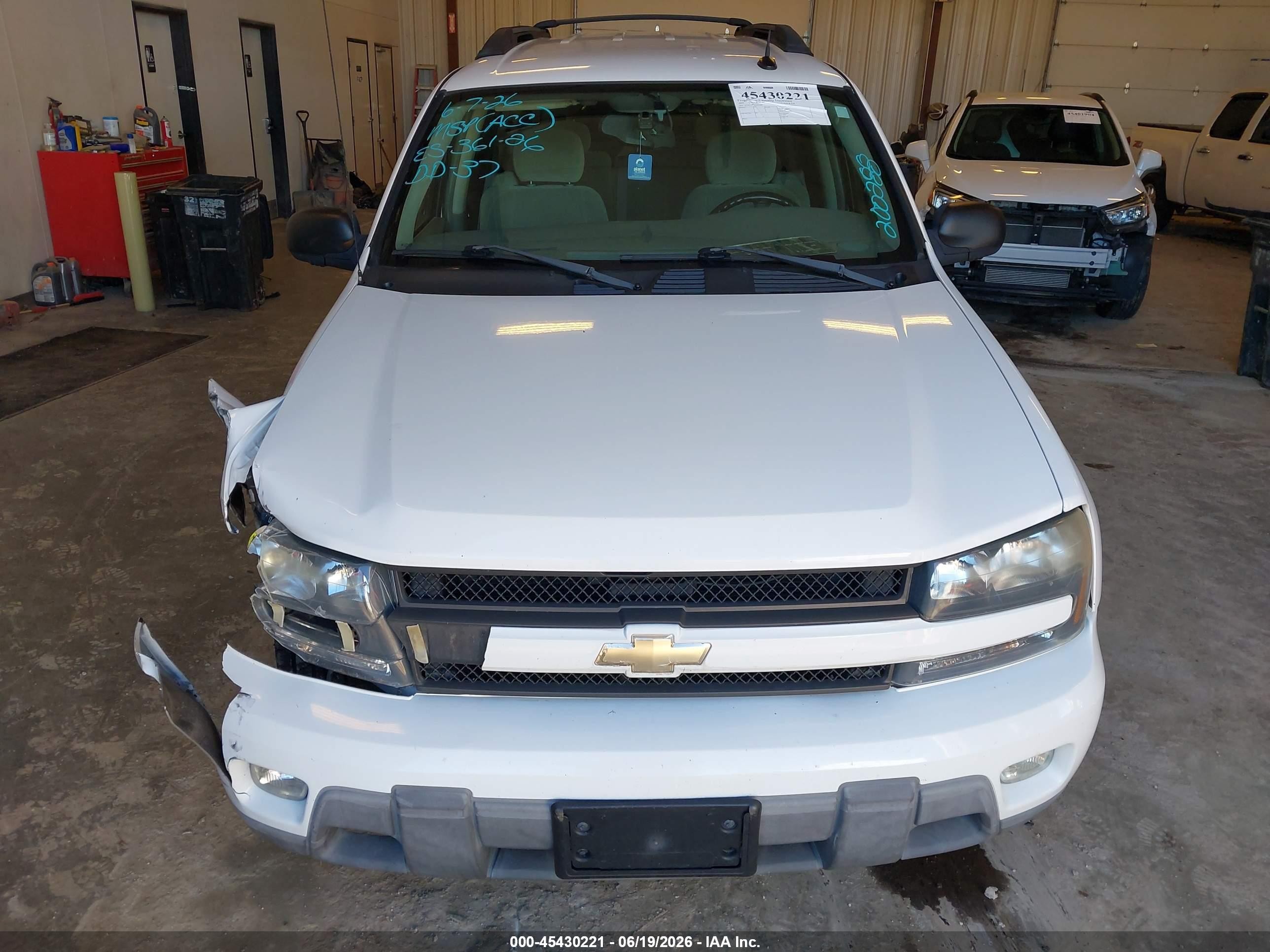 2005 Chevrolet Trailblazer Ext Ls/lt White vin: 1GNET16S656200288